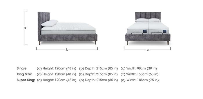 E-Motion Aiko Dual Adjustable Bed Frame with Massage Function in  on Furniture Village