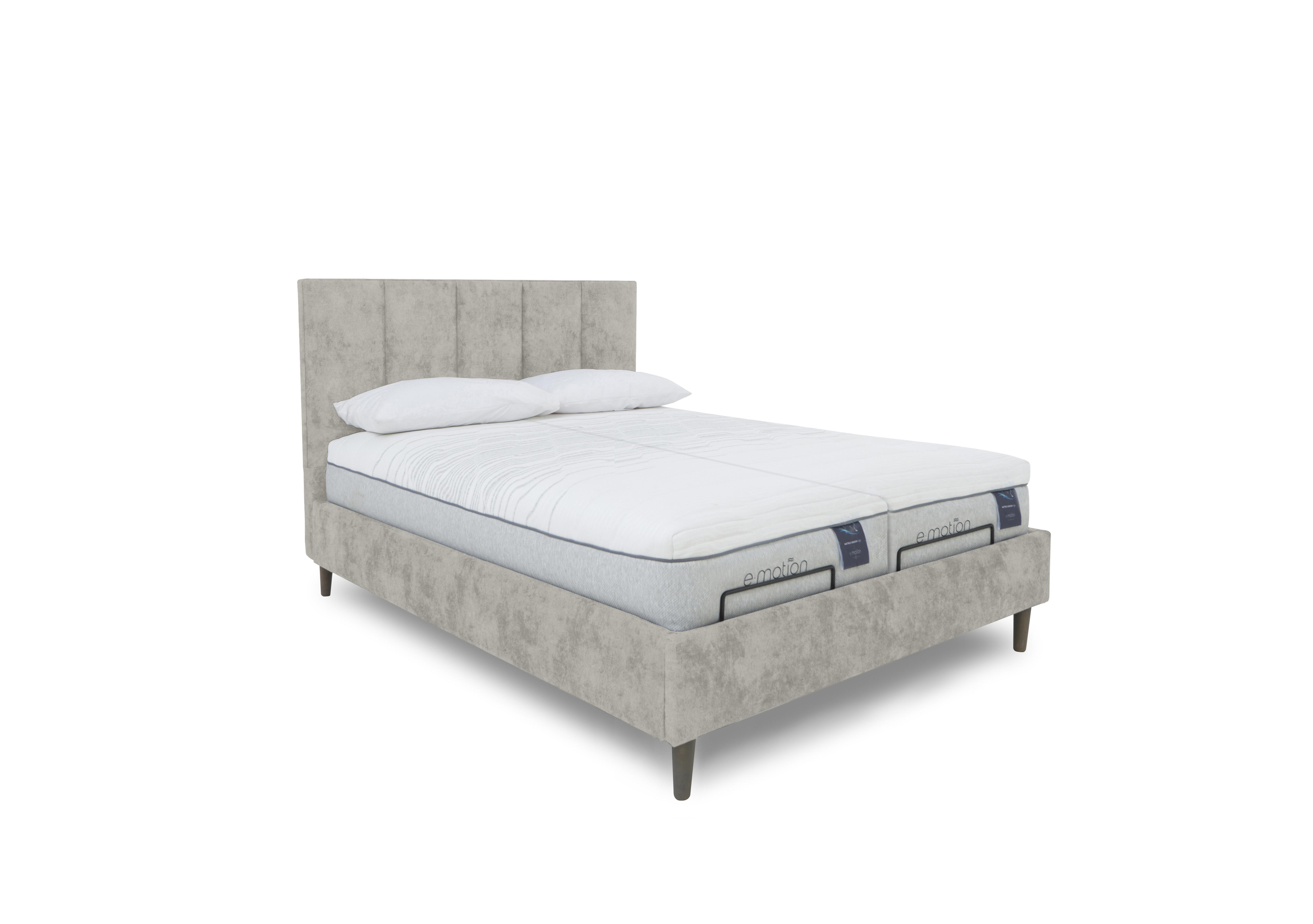 E-Motion Aiko Dual Adjustable Bed Frame with Massage Function in Daytona Stone on Furniture Village