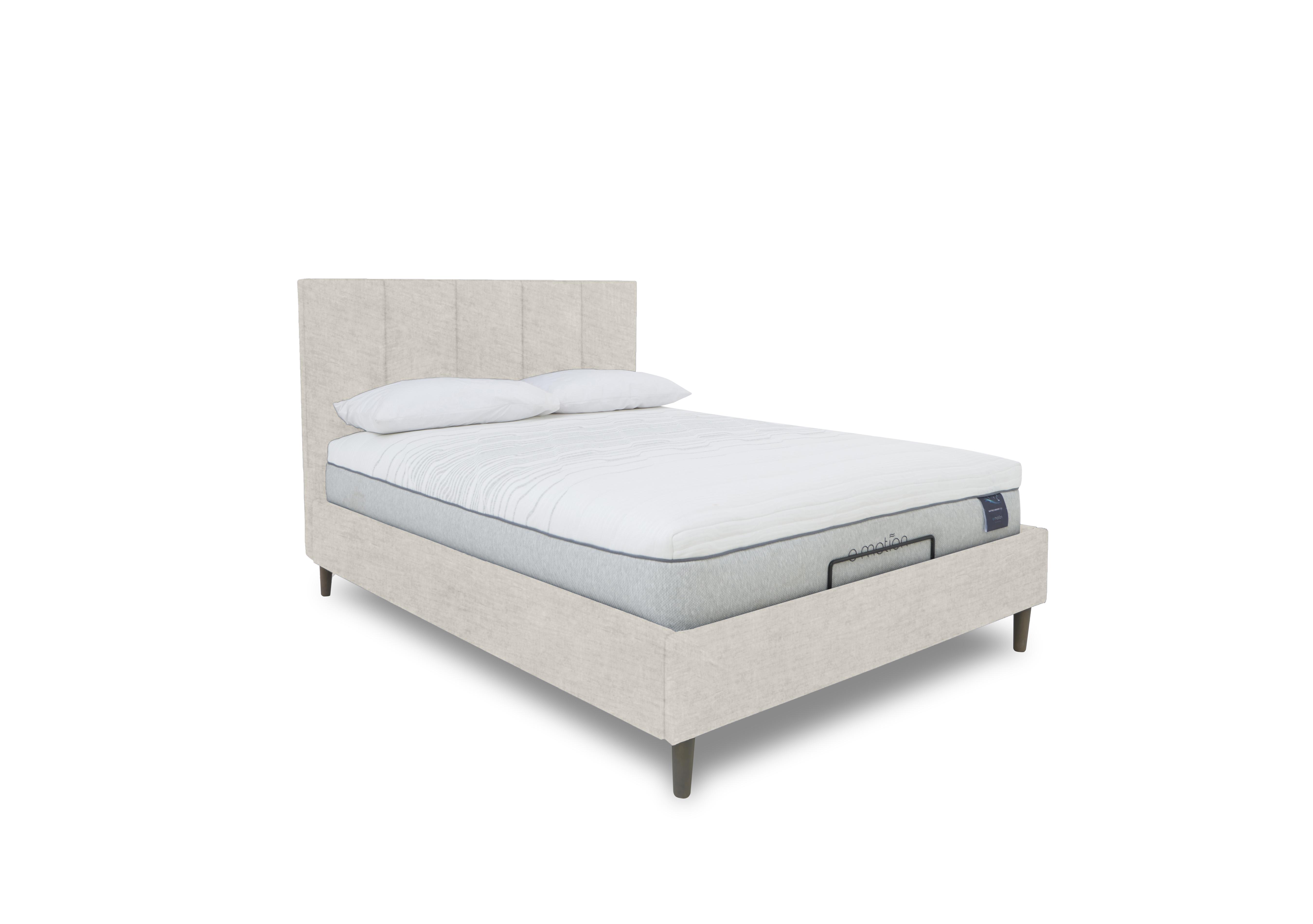 E-Motion Aiko Adjustable Bed Frame in 901 Sandstone Pearl on Furniture Village