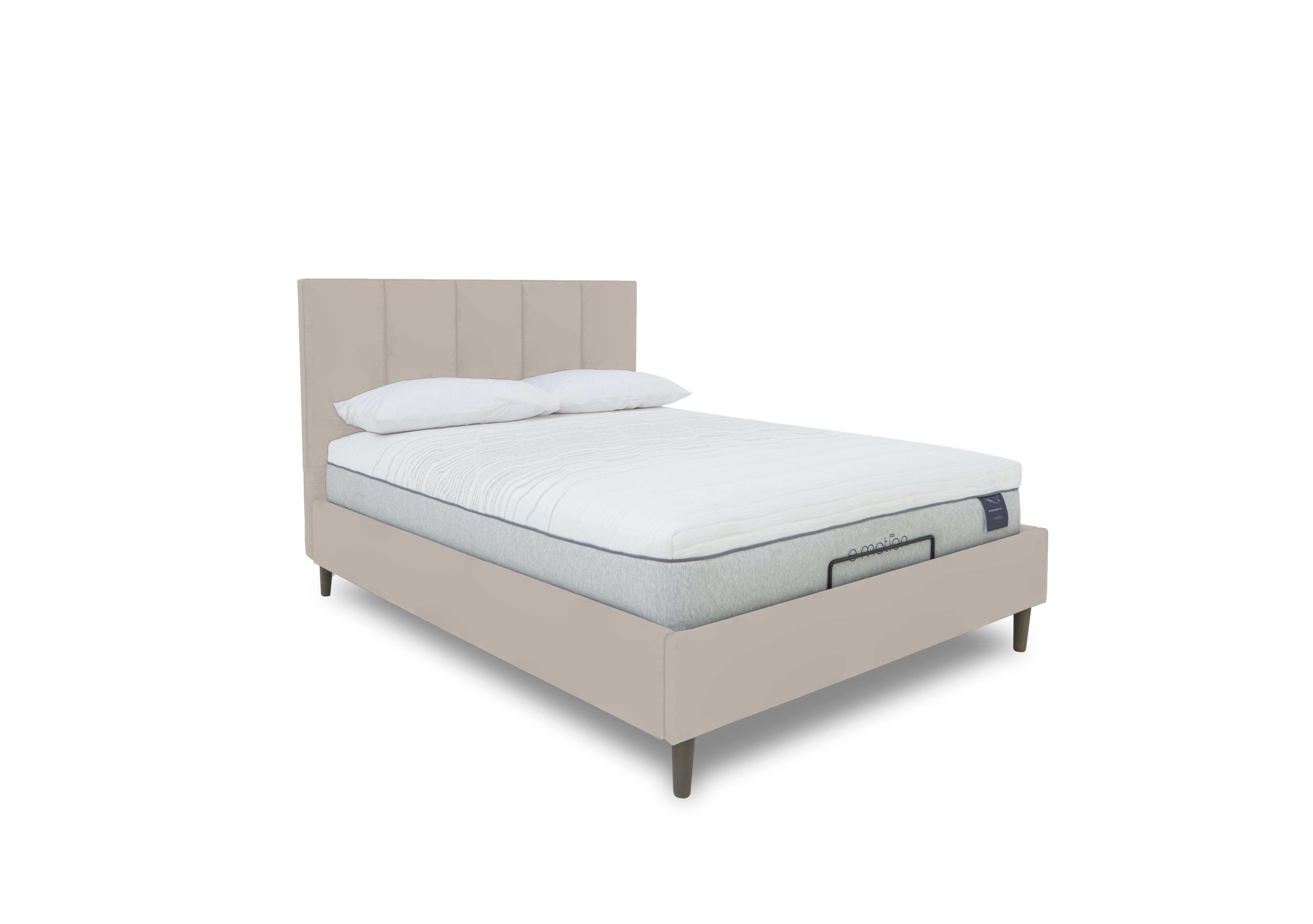E-Motion Aiko Adjustable Bed Frame in Seven Ivory on Furniture Village