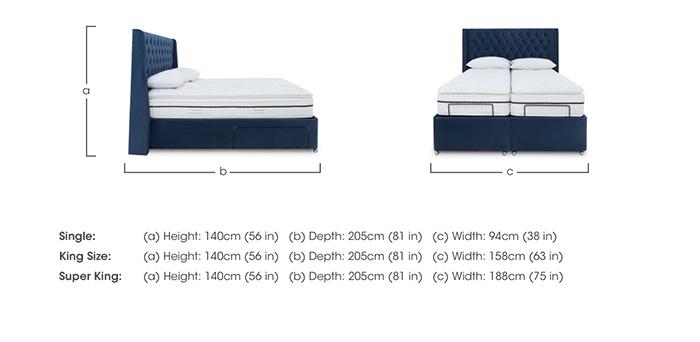 E-Motion Zen Dual Adjustable Divan Base with Massage Function and Headboard in  on Furniture Village