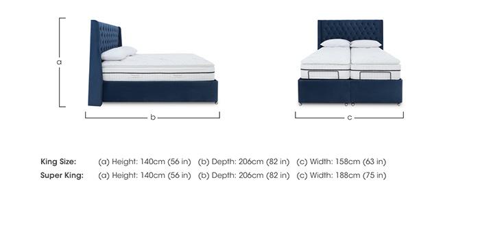 E-Motion Zen Dual Adjustable Ottoman Divan Base with Headboard in  on Furniture Village