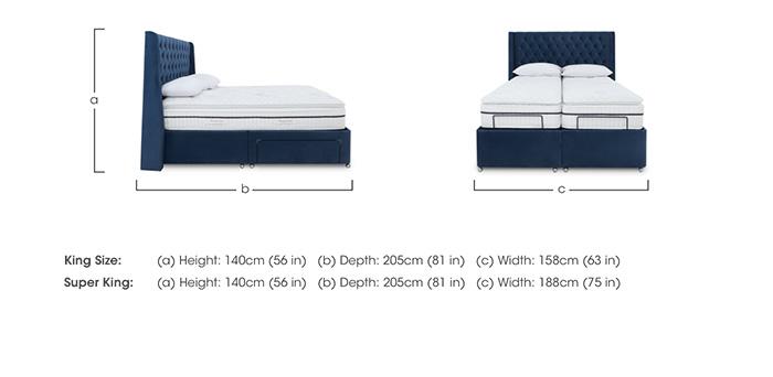 E-Motion Zen Dual Adjustable Divan Base with Headboard in  on Furniture Village
