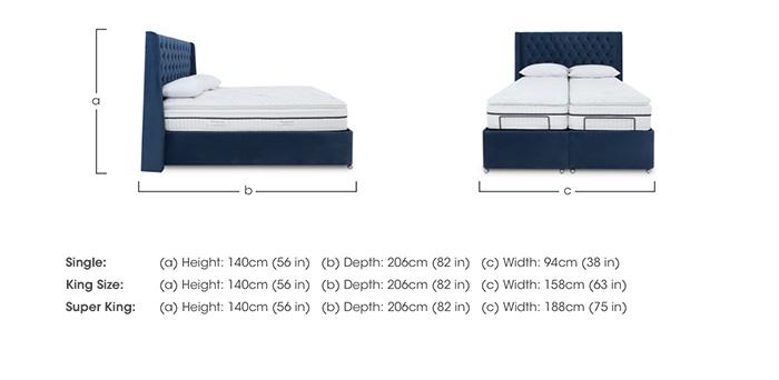 E-Motion Zen Dual Adjustable Ottoman Divan Base with Massage Function and Headboard in  on Furniture Village