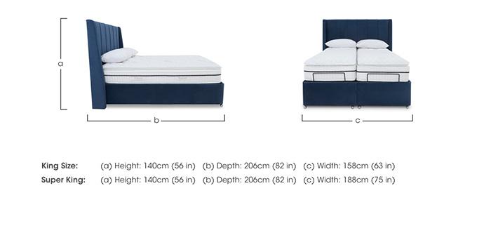 E-Motion Akira Dual Adjustable Ottoman Divan Base with Headboard in  on Furniture Village