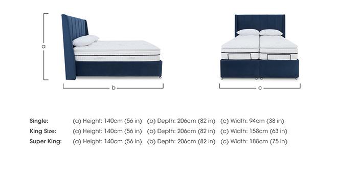 E-Motion Akira Dual Adjustable Ottoman Divan Base with Massage Function and Headboard in  on Furniture Village