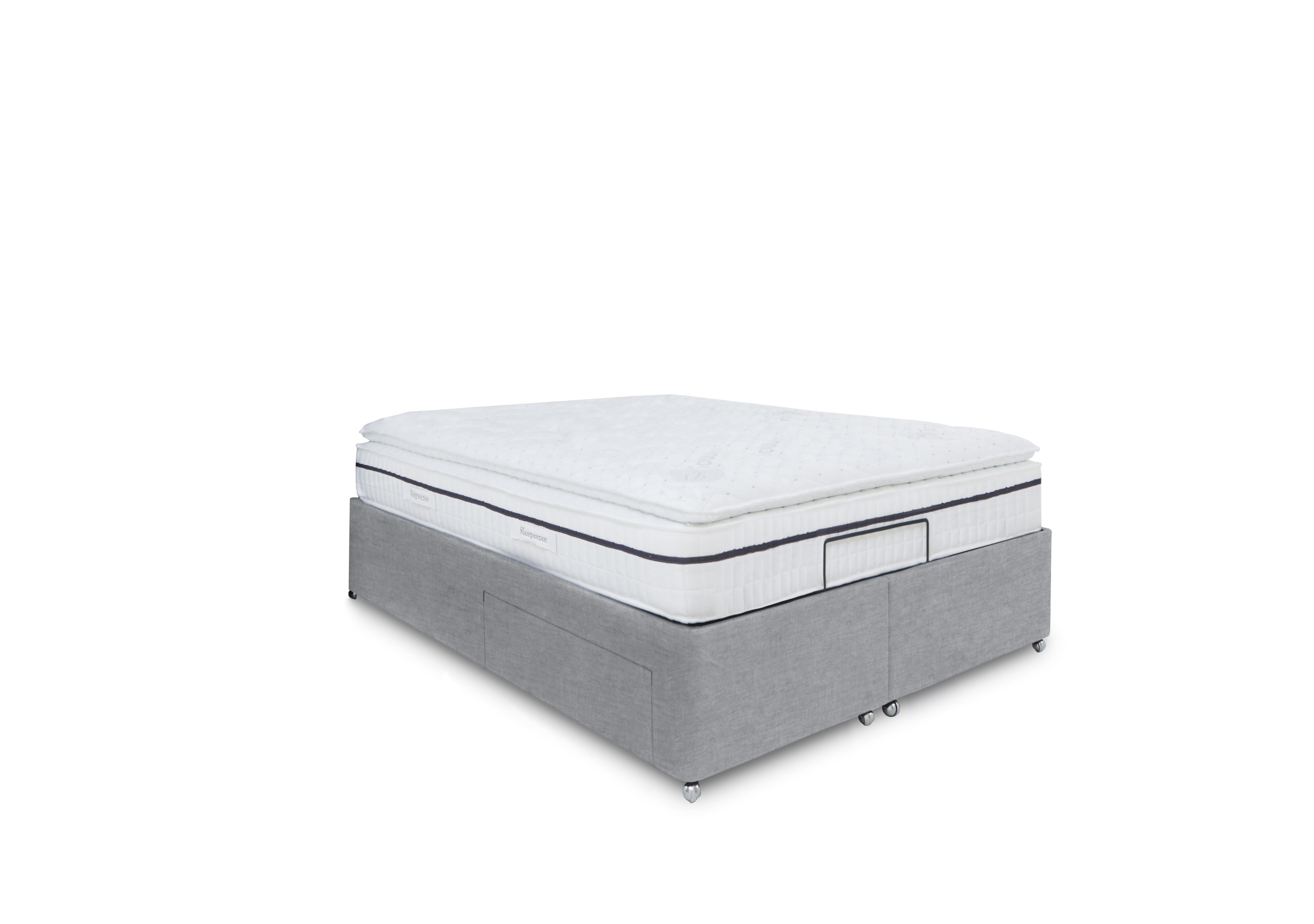 E-Motion Adjustable Divan Base in 806 Simply Zinc on Furniture Village