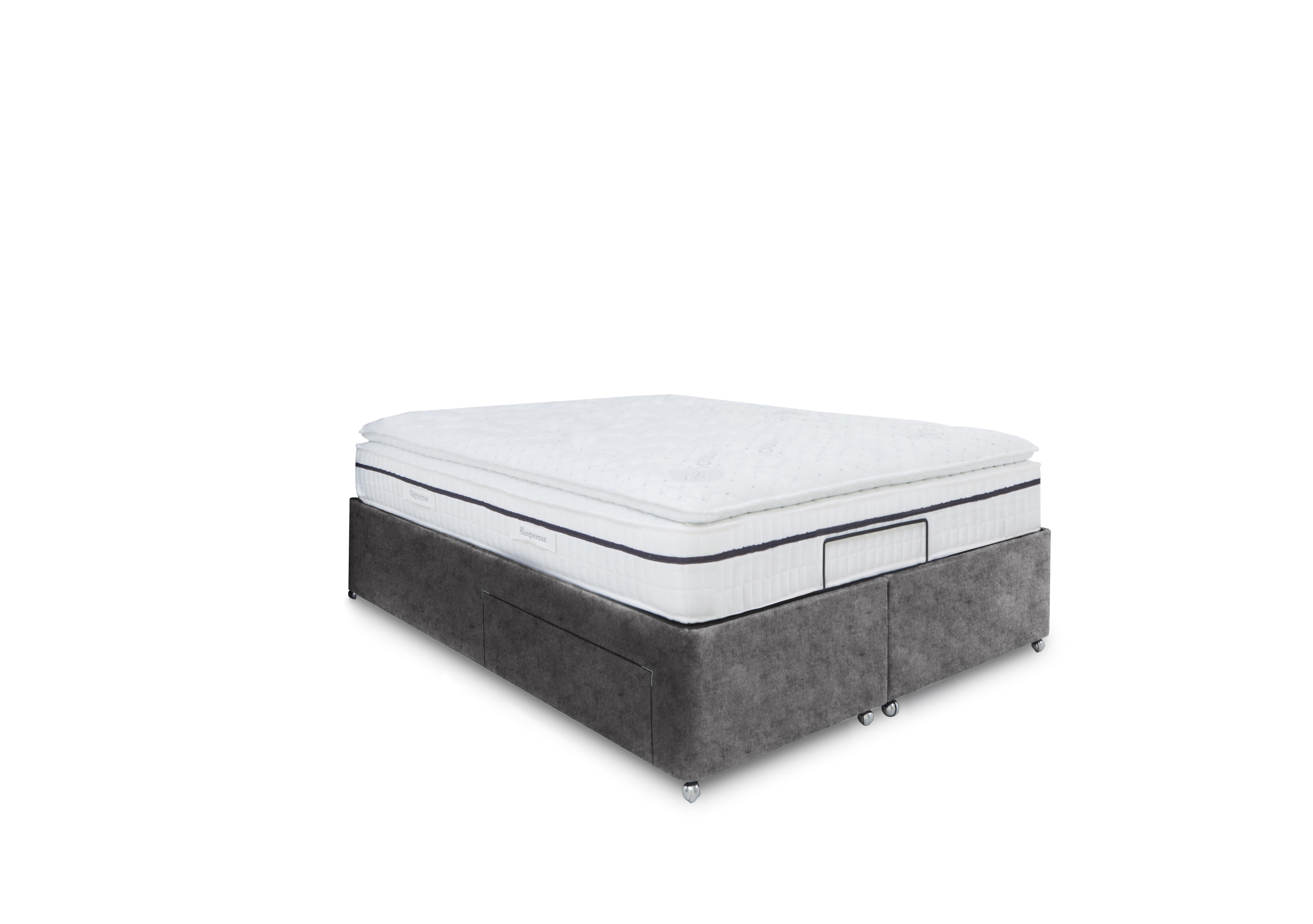 E-Motion Adjustable Divan Base in Daytona  Grey on Furniture Village