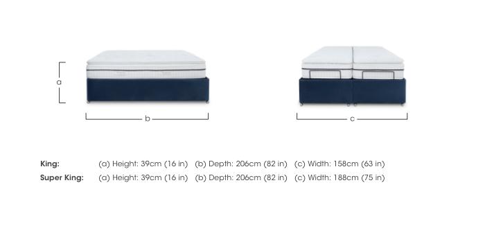 E-Motion Dual Adjustable Ottoman Divan Base in  on Furniture Village