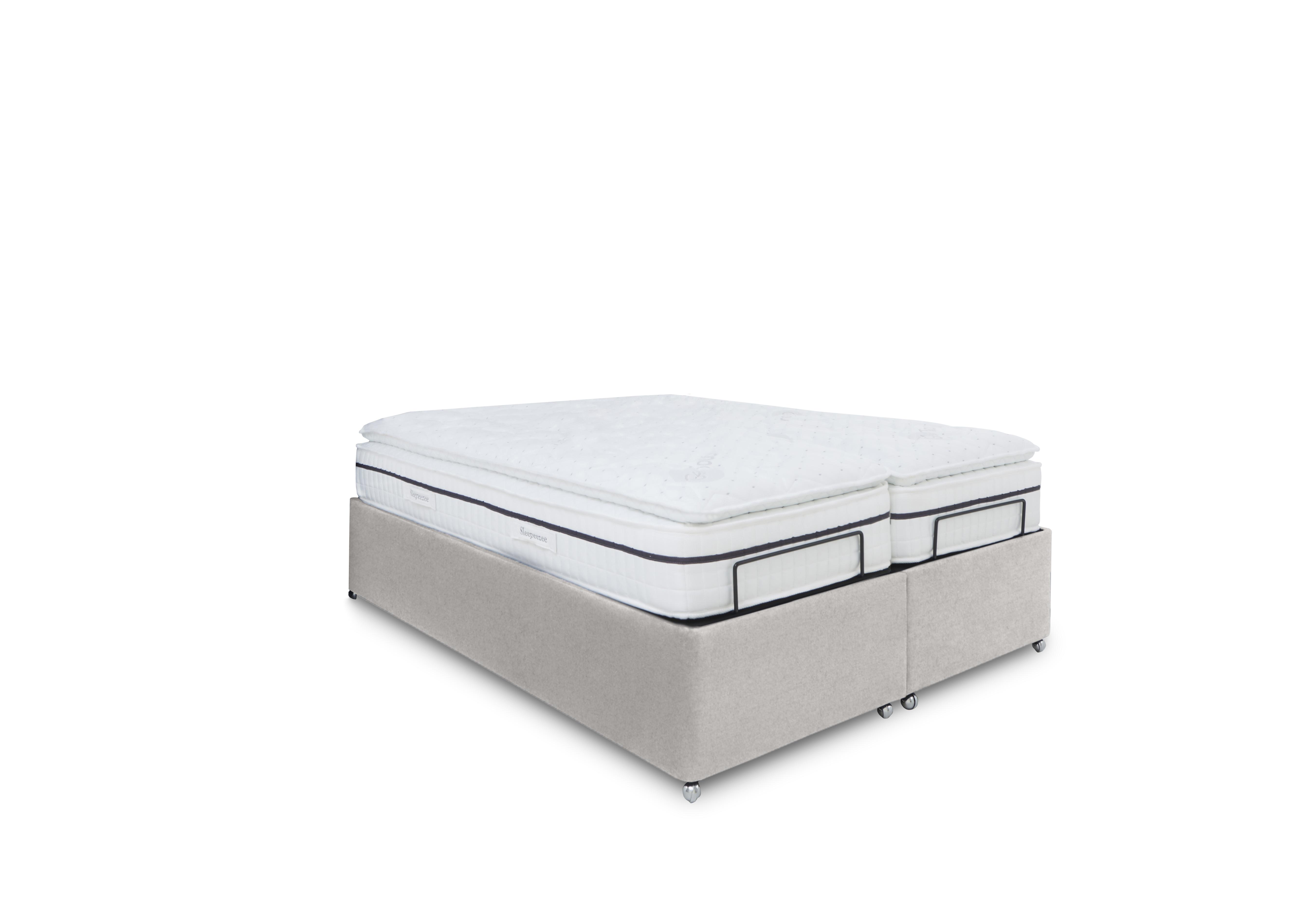 E-Motion Dual Adjustable Ottoman Divan Base in Shetland Pebble on Furniture Village
