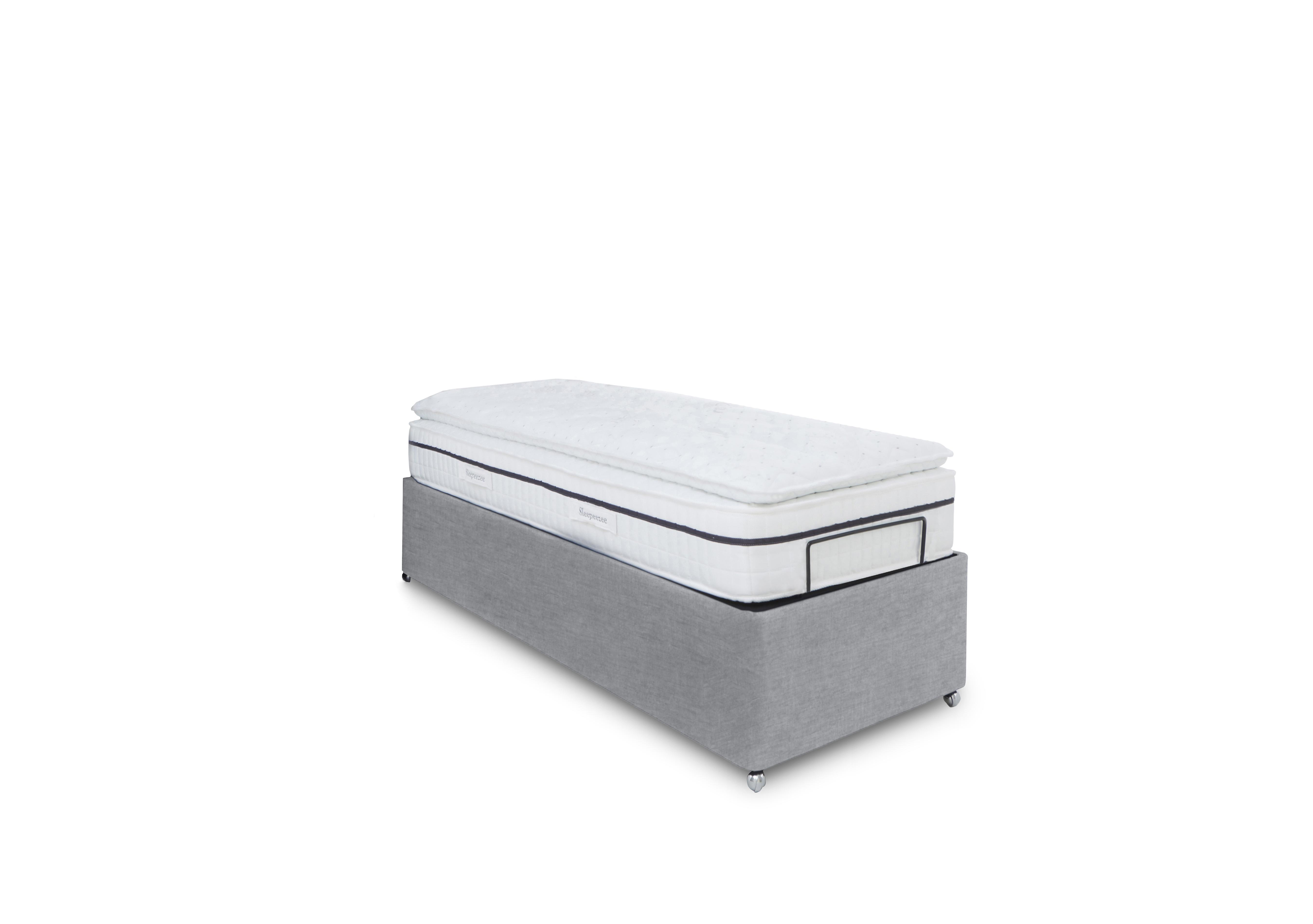 E-Motion Dual Adjustable Ottoman Divan Base with Massage Function in 806 Simply Zinc on Furniture Village