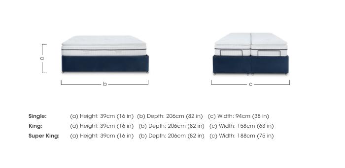 E-Motion Dual Adjustable Ottoman Divan Base with Massage Function in  on Furniture Village