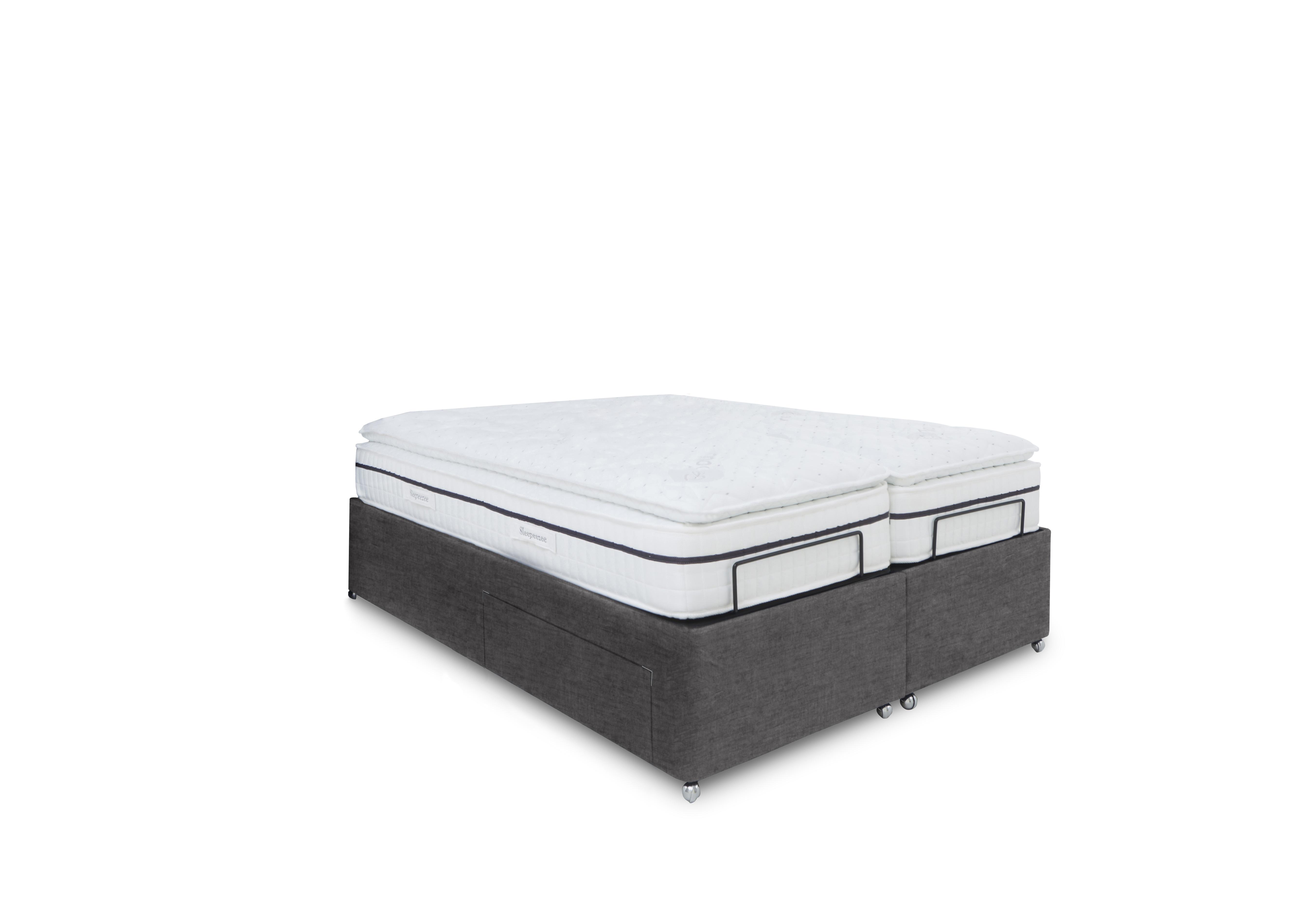 E-Motion Dual Adjustable Divan Base in 800 Smokey Quartz on Furniture Village