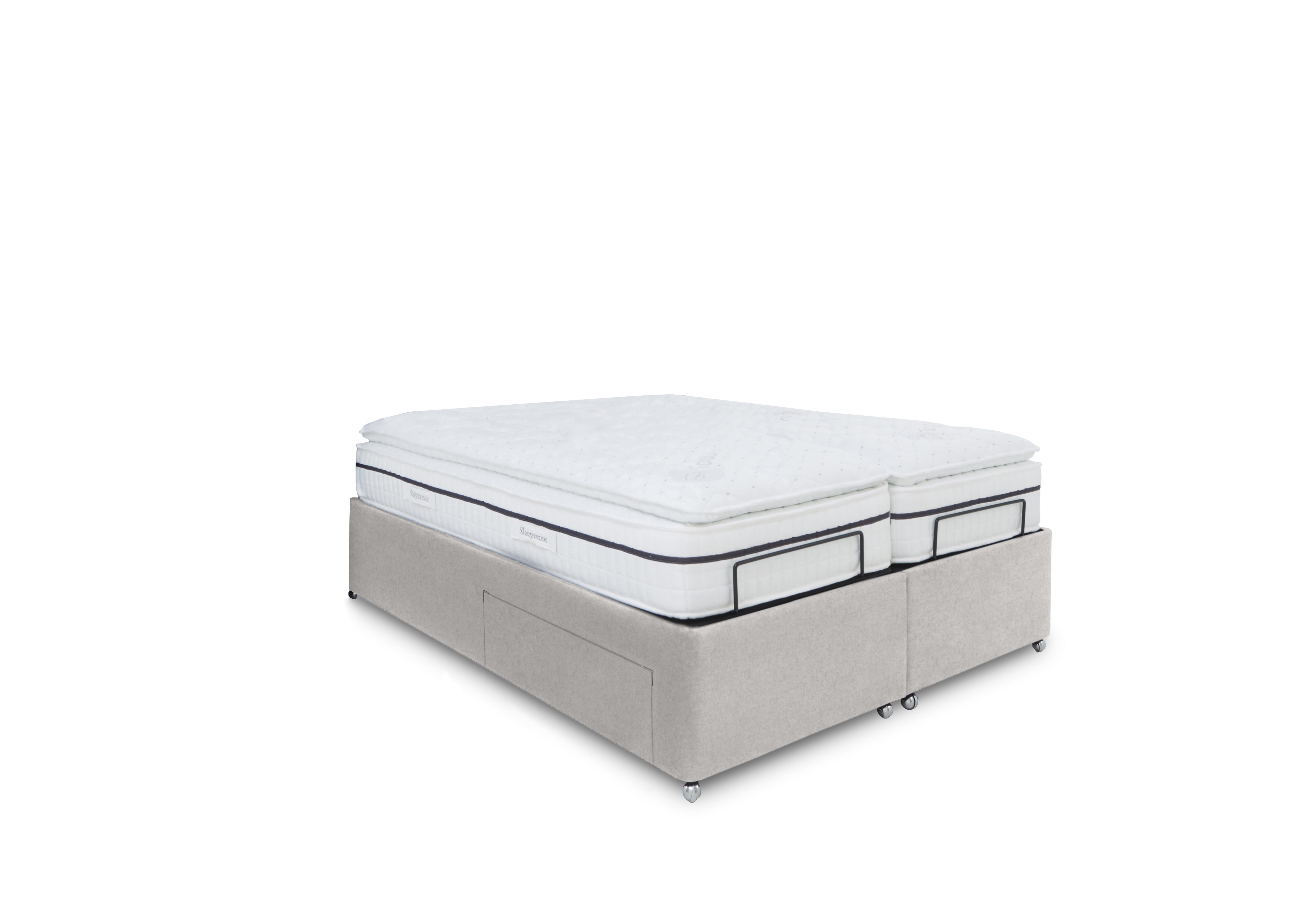 E-Motion Dual Adjustable Divan Base in Shetland Pebble on Furniture Village