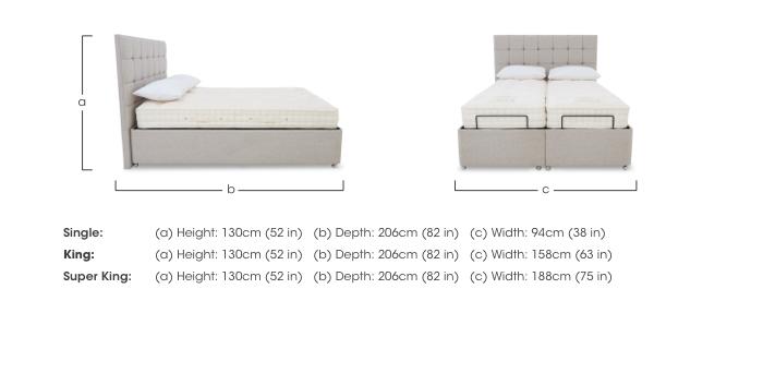 E-Motion Kaito Dual Adjustable Ottoman Divan Base with Massage Function and Headboard in  on Furniture Village