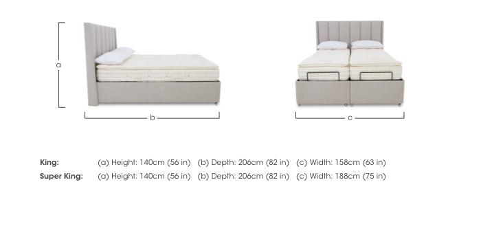 E-Motion Ryo Dual Adjustable Ottoman Divan Base with Headboard in  on Furniture Village