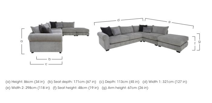 Sumptuous Fabric Chaise End Corner Sofa in  on Furniture Village