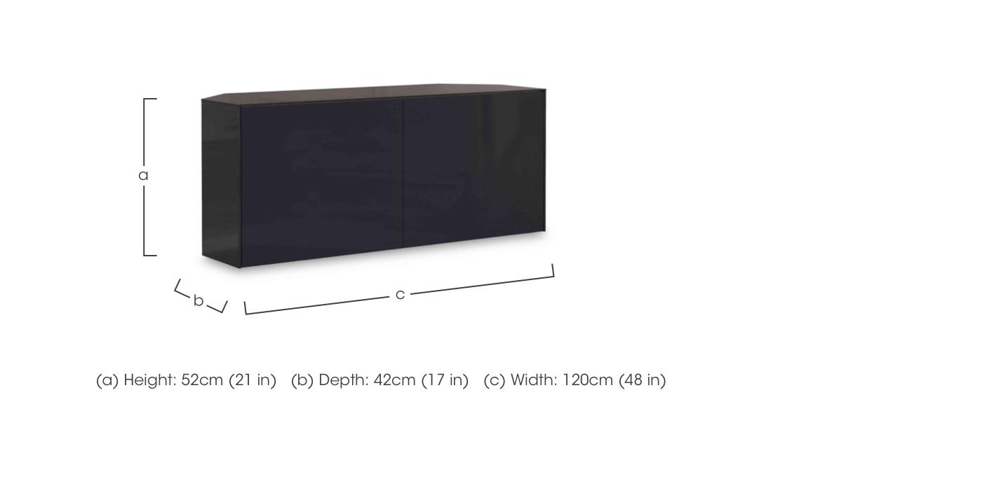 Lexa Smart Corner TV Unit in  on Furniture Village