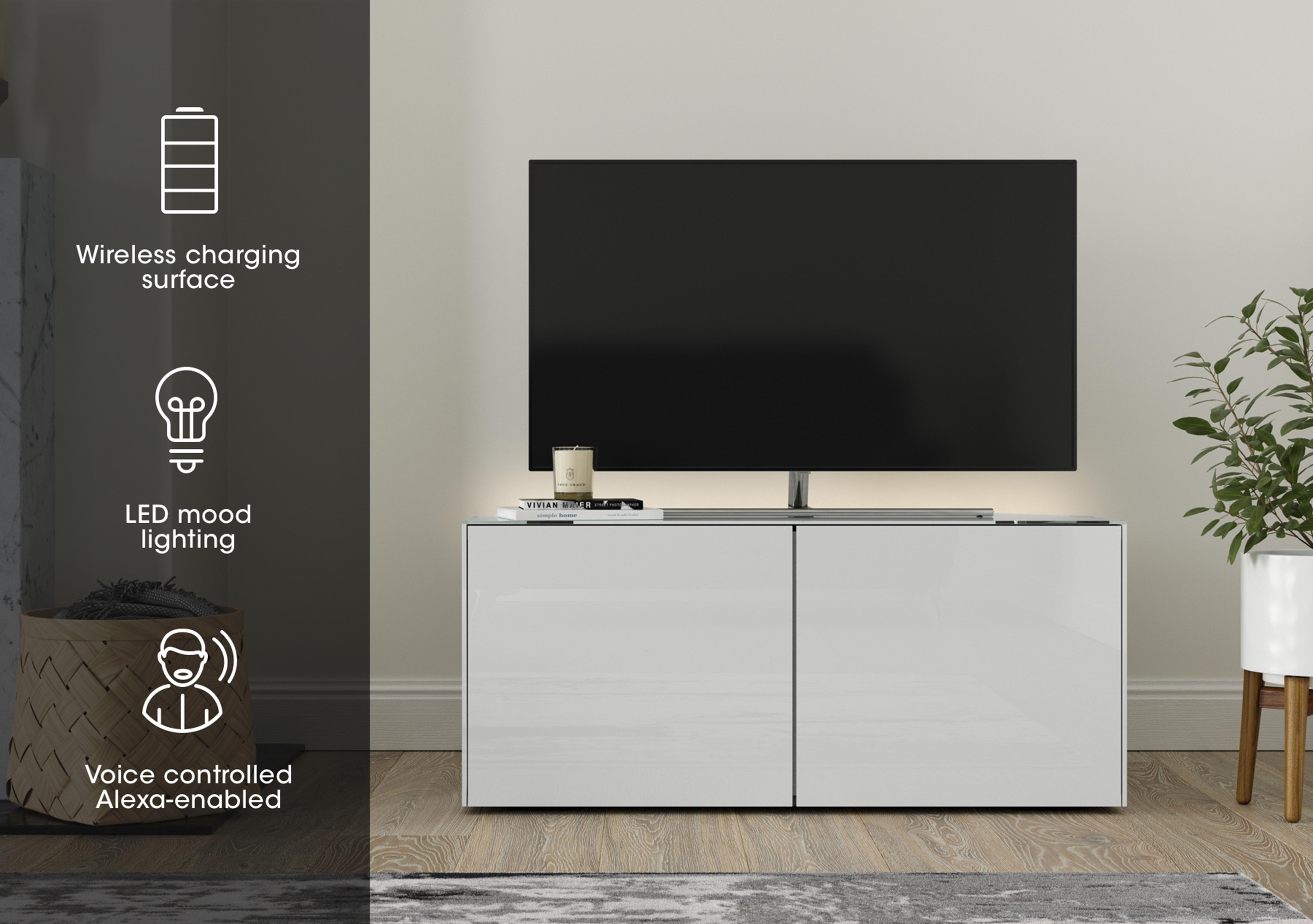 Lexa Smart Corner TV Unit in  on Furniture Village