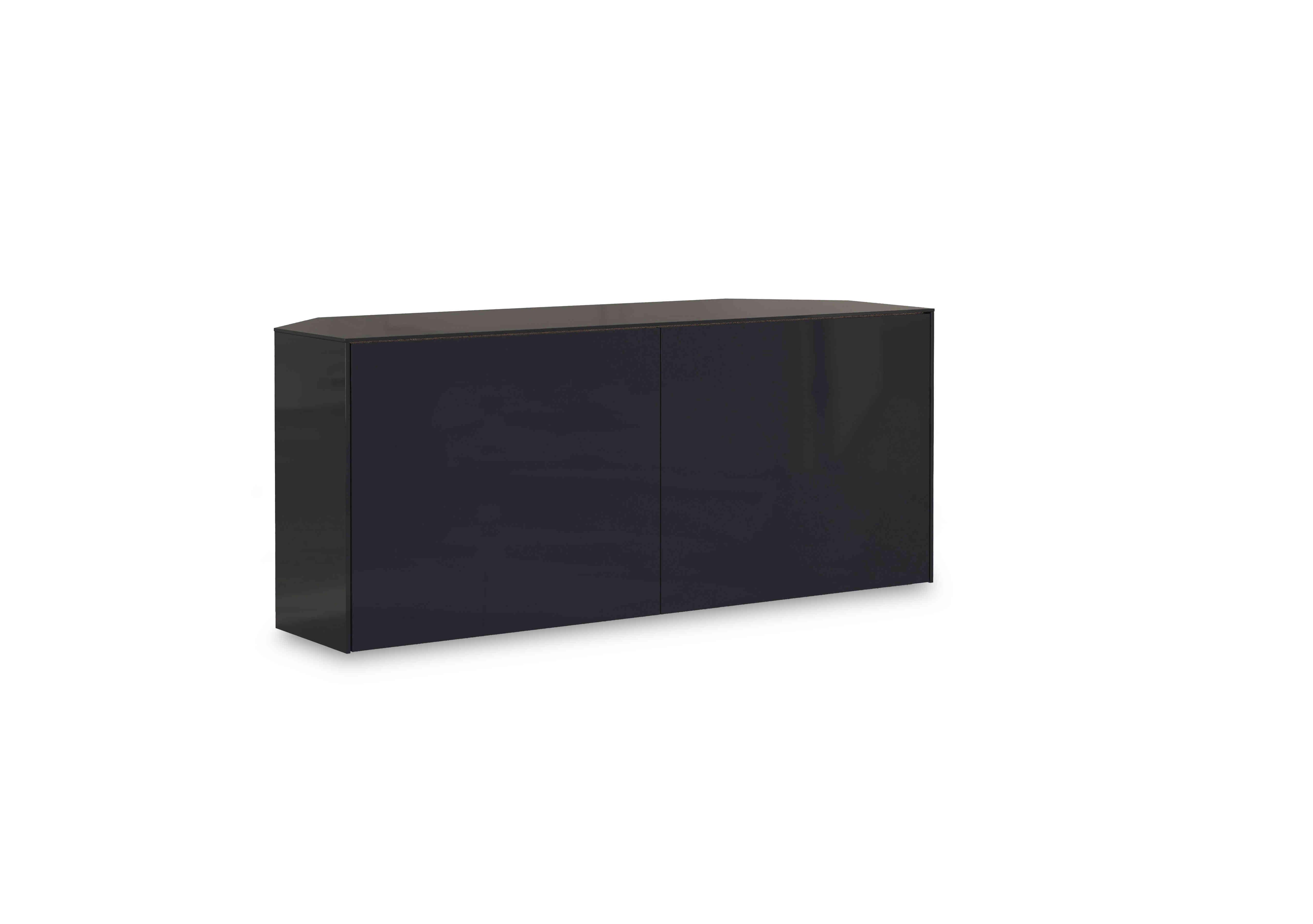 Lexa Smart 1200 Corner TV Unit in Black on Furniture Village