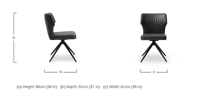 Aydin Set of 4 Swivel Dining Chairs in  on Furniture Village