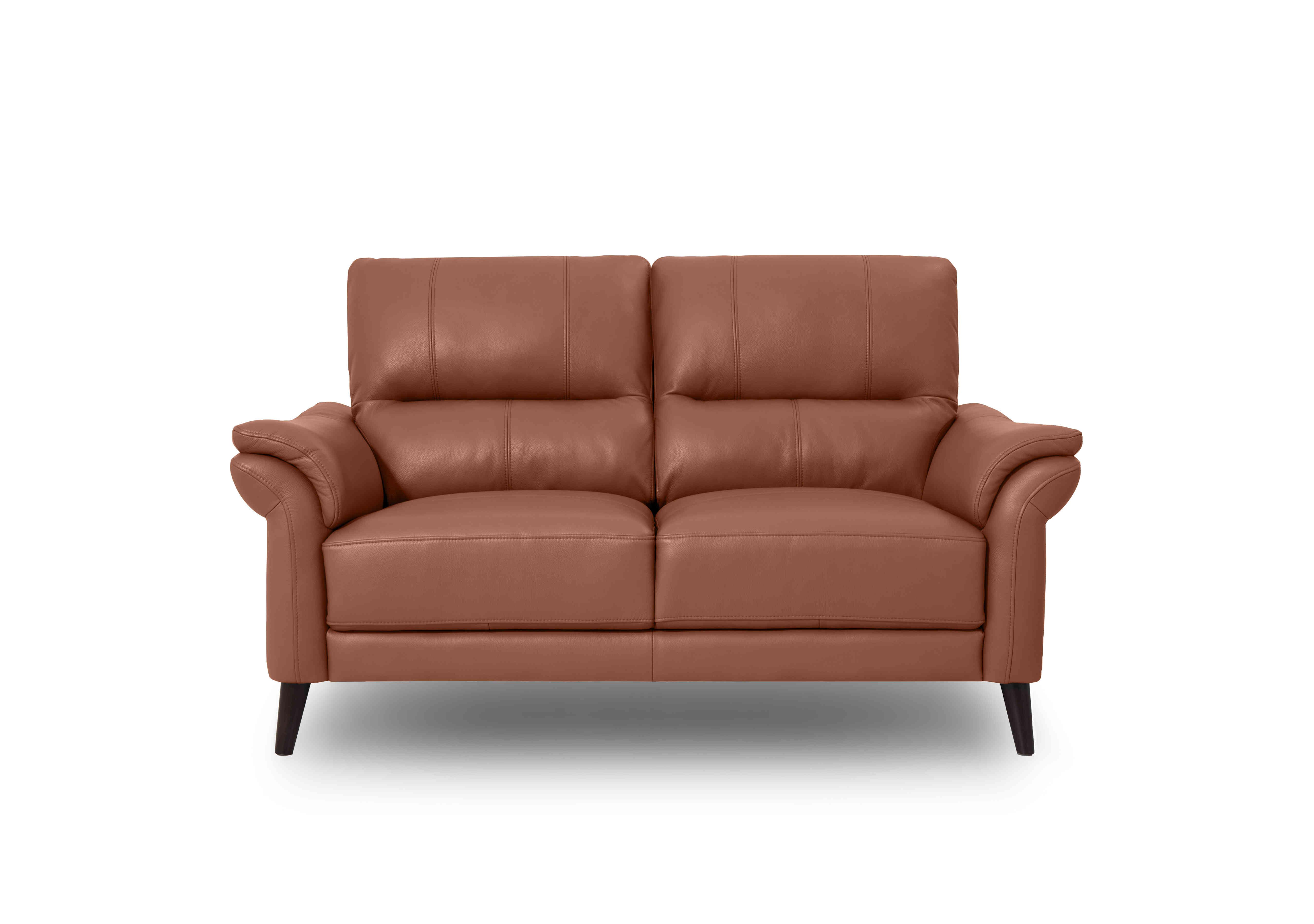 Winner 2 Seater Leather Sofa in Montana Cat-60/07 Butterscotch on Furniture Village