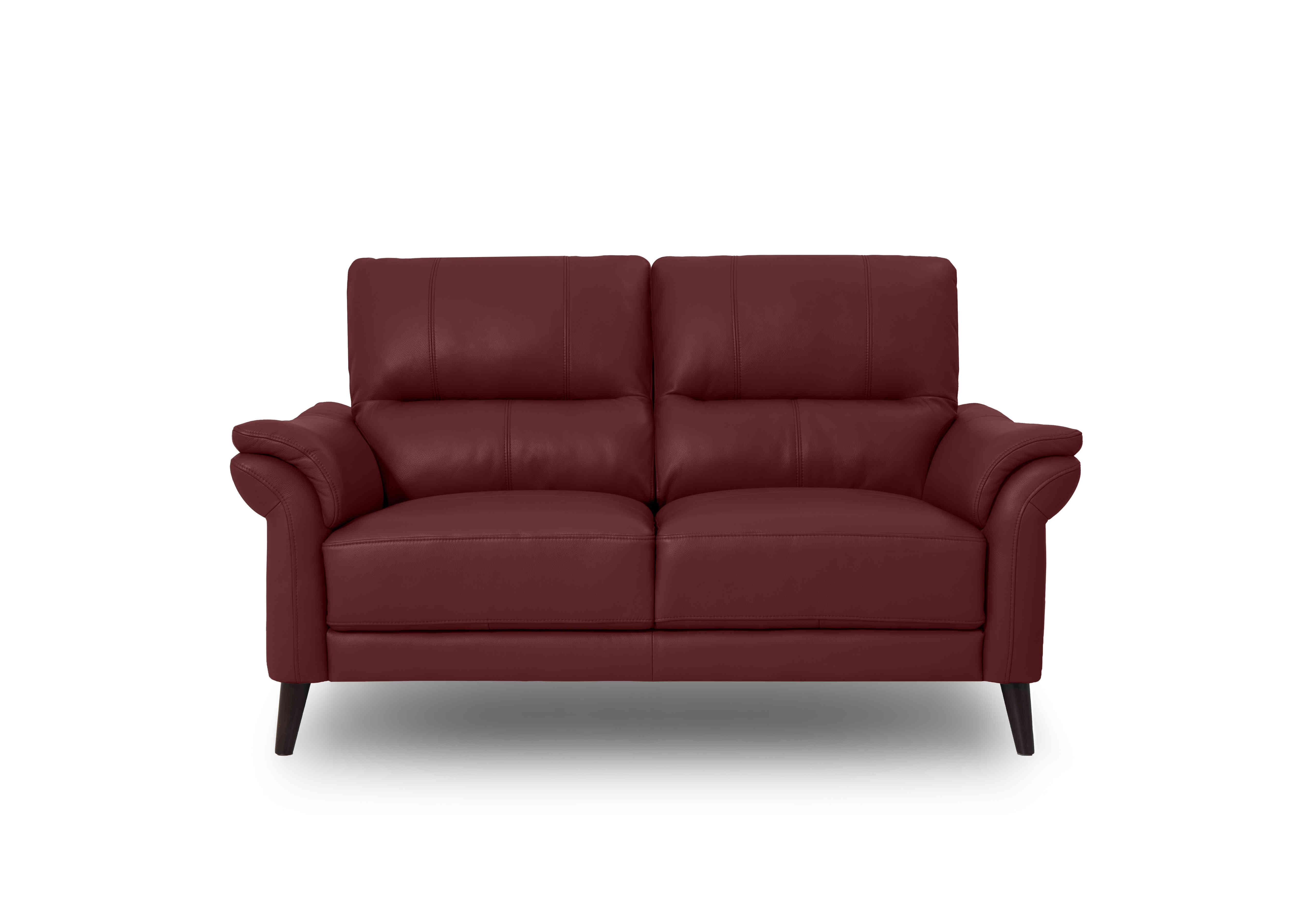 Winner 2 Seater Leather Sofa in Montana Cat-60/15 Ruby on Furniture Village
