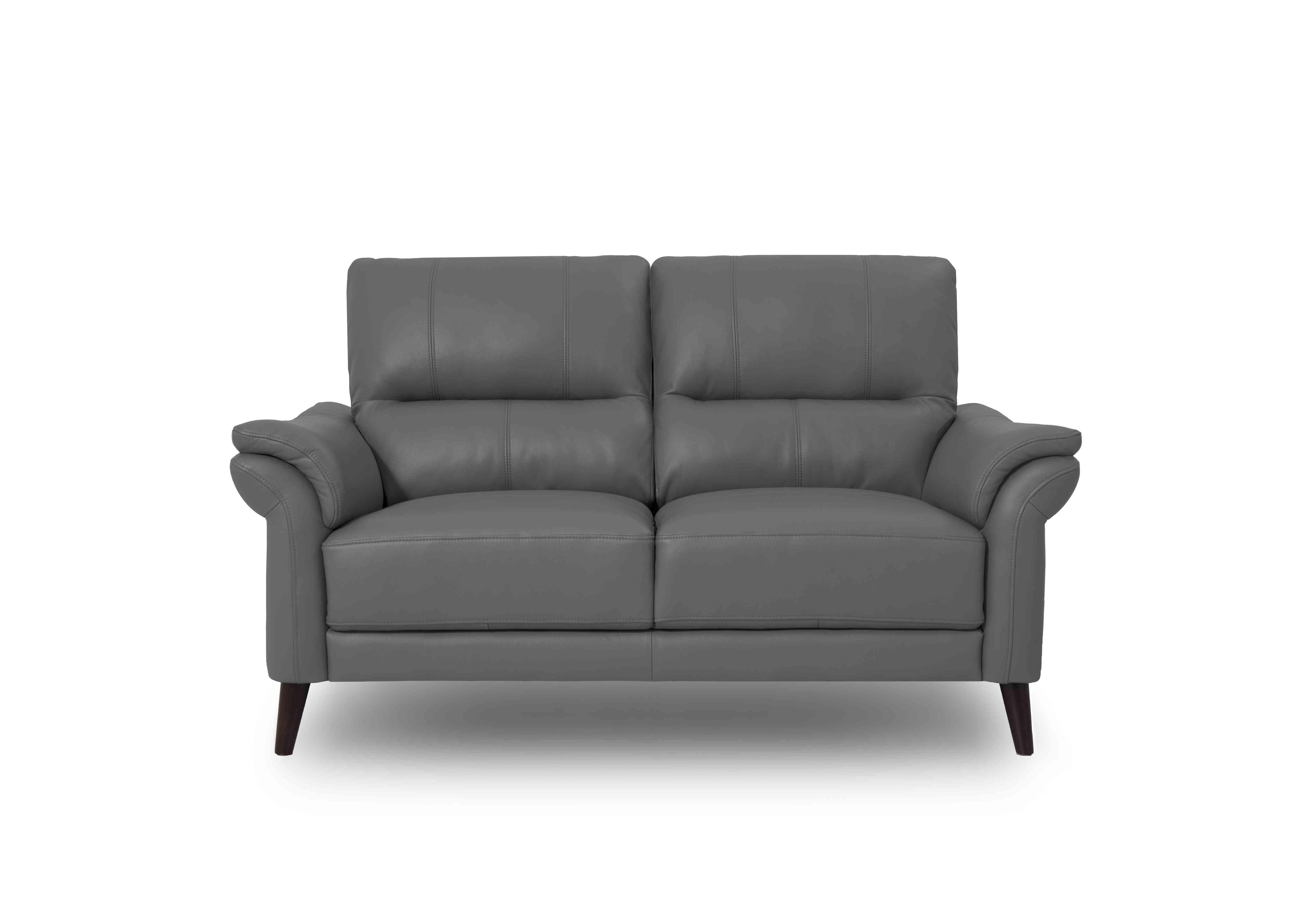 Winner 2 Seater Leather Sofa in Montana Cat-60/33 Granite on Furniture Village