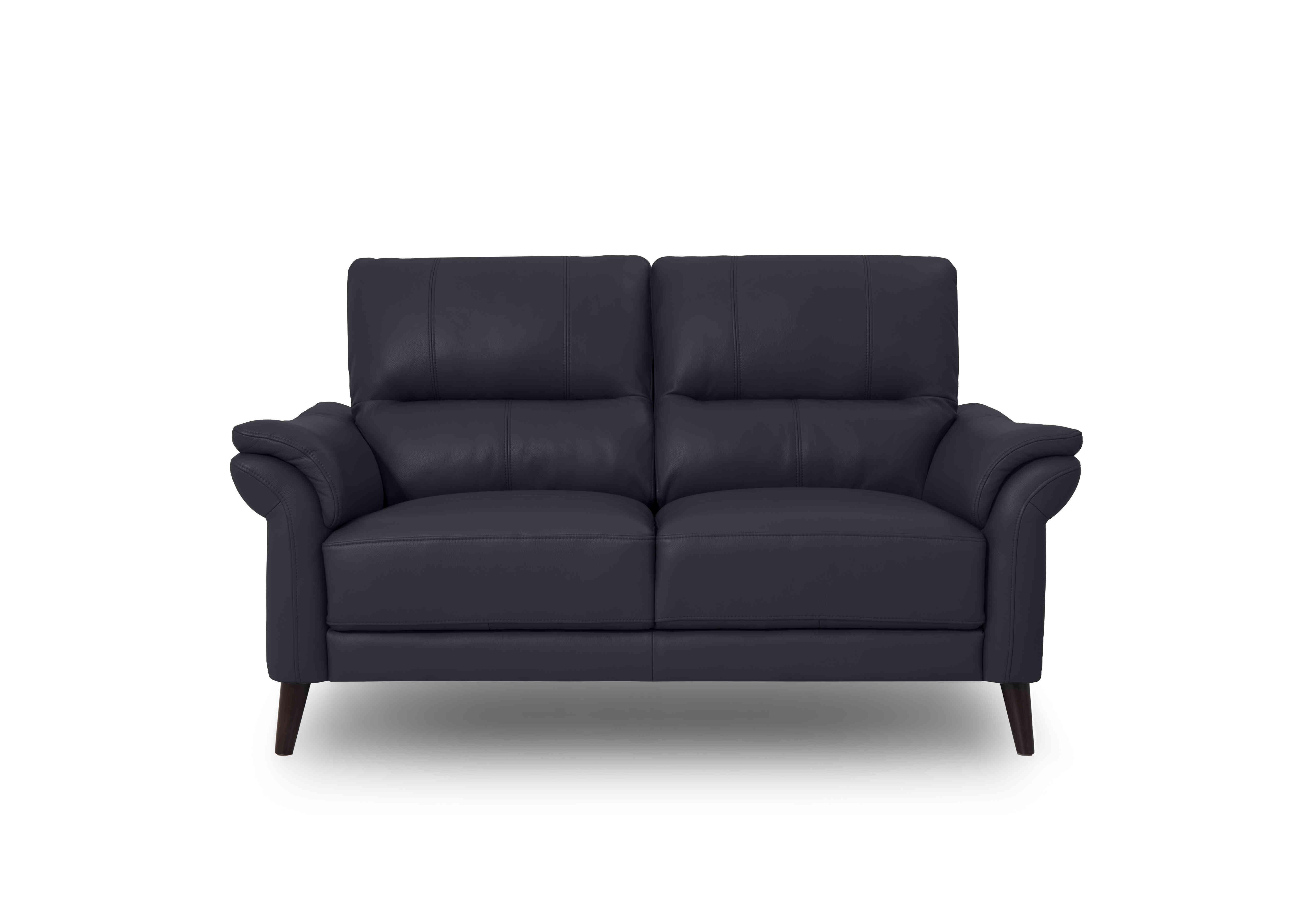 Winner 2 Seater Leather Sofa in Montanacat-60/18 Lavender Grey on Furniture Village