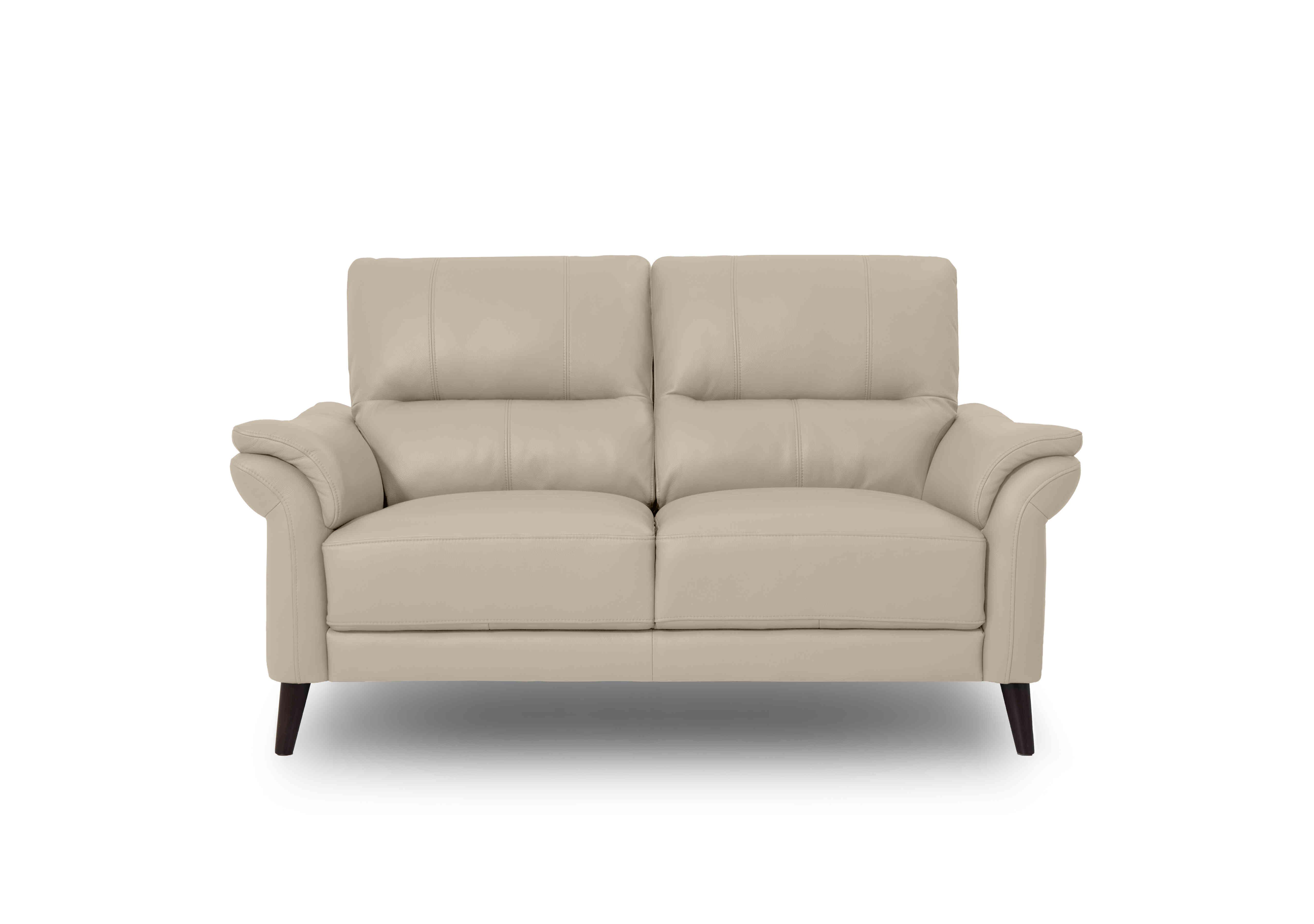 Winner 2 Seater Leather Sofa in Oslo Cat-40/08 Oyster on Furniture Village