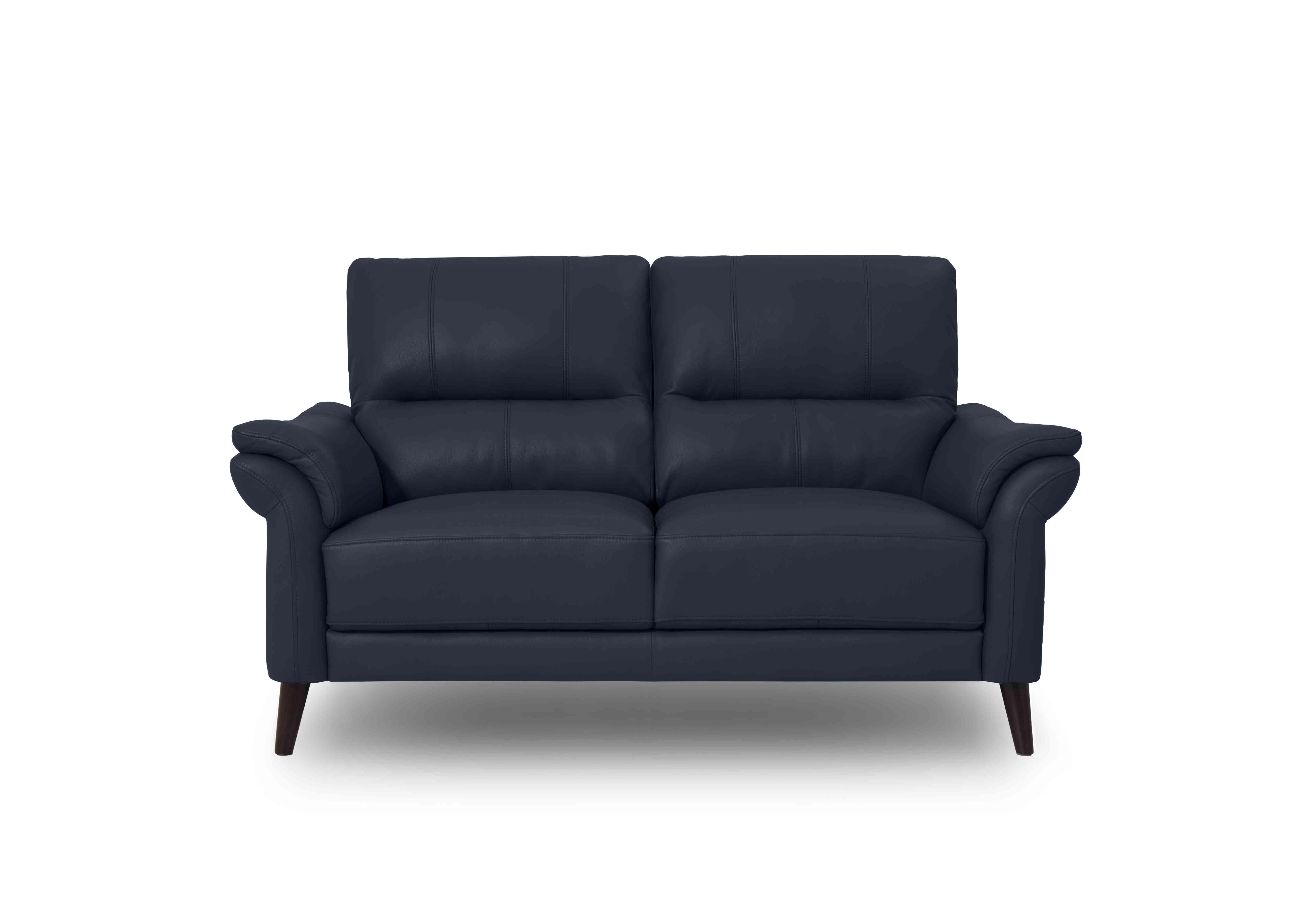 Winner 2 Seater Leather Sofa in Oslo Cat-40/09 Peacock on Furniture Village