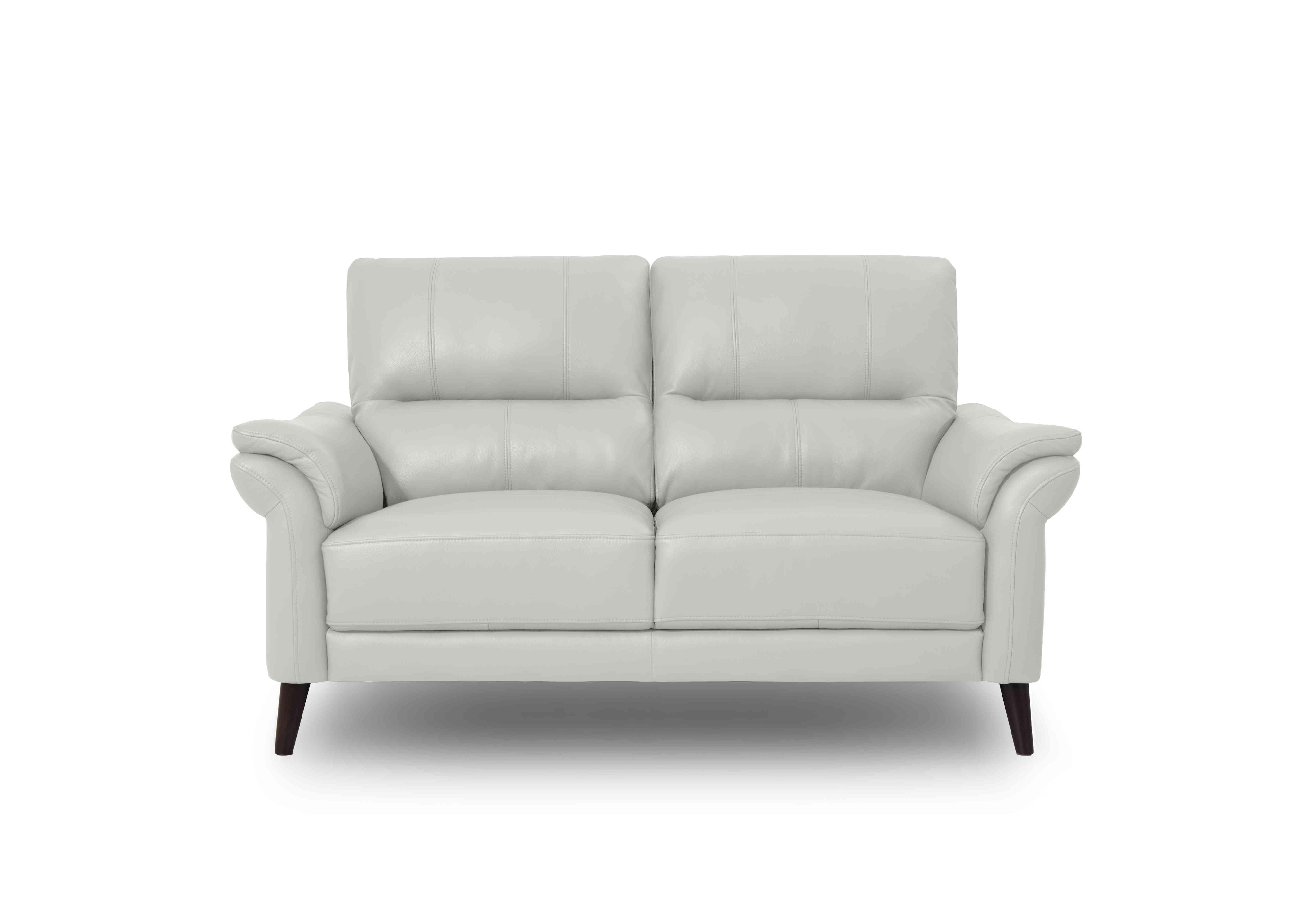 Winner 2 Seater Leather Sofa in Oslo Cat-40/27 Light Grey on Furniture Village
