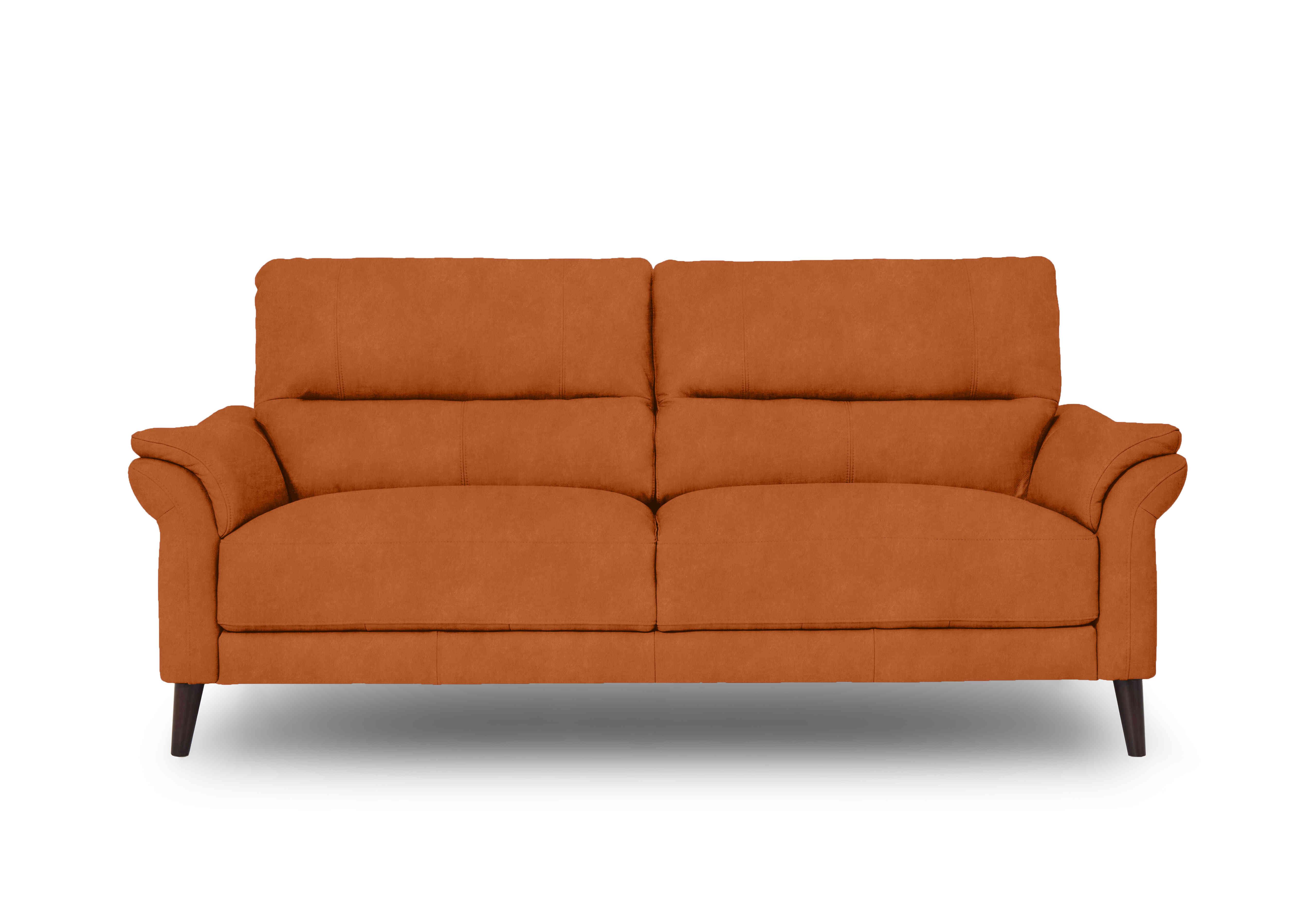 Winner 3 Seater Fabric Sofa in Dexter 43509 Pumpkin on Furniture Village