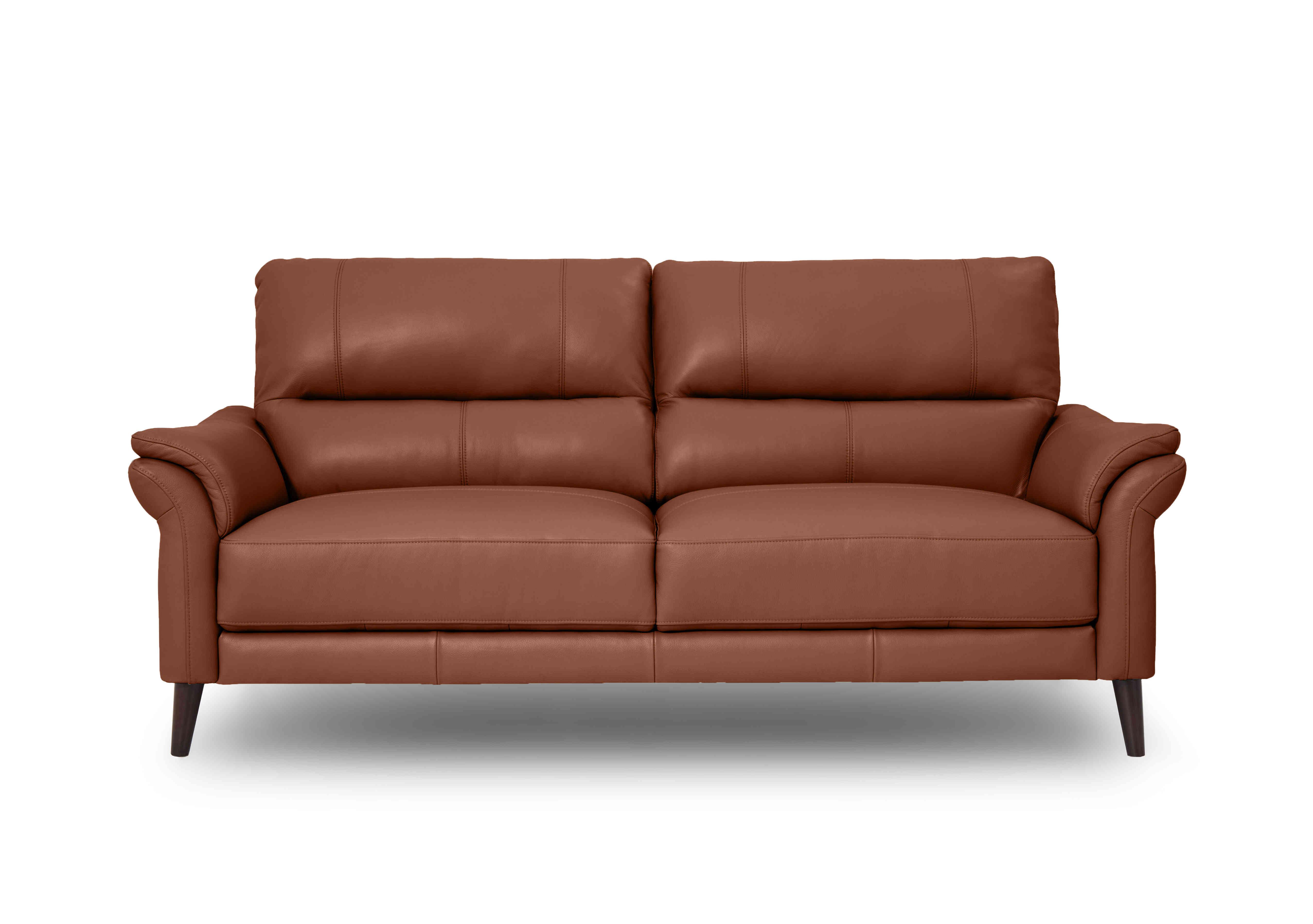 Winner 3 Seater Leather Sofa in Montana Cat-60/07 Butterscotch on Furniture Village