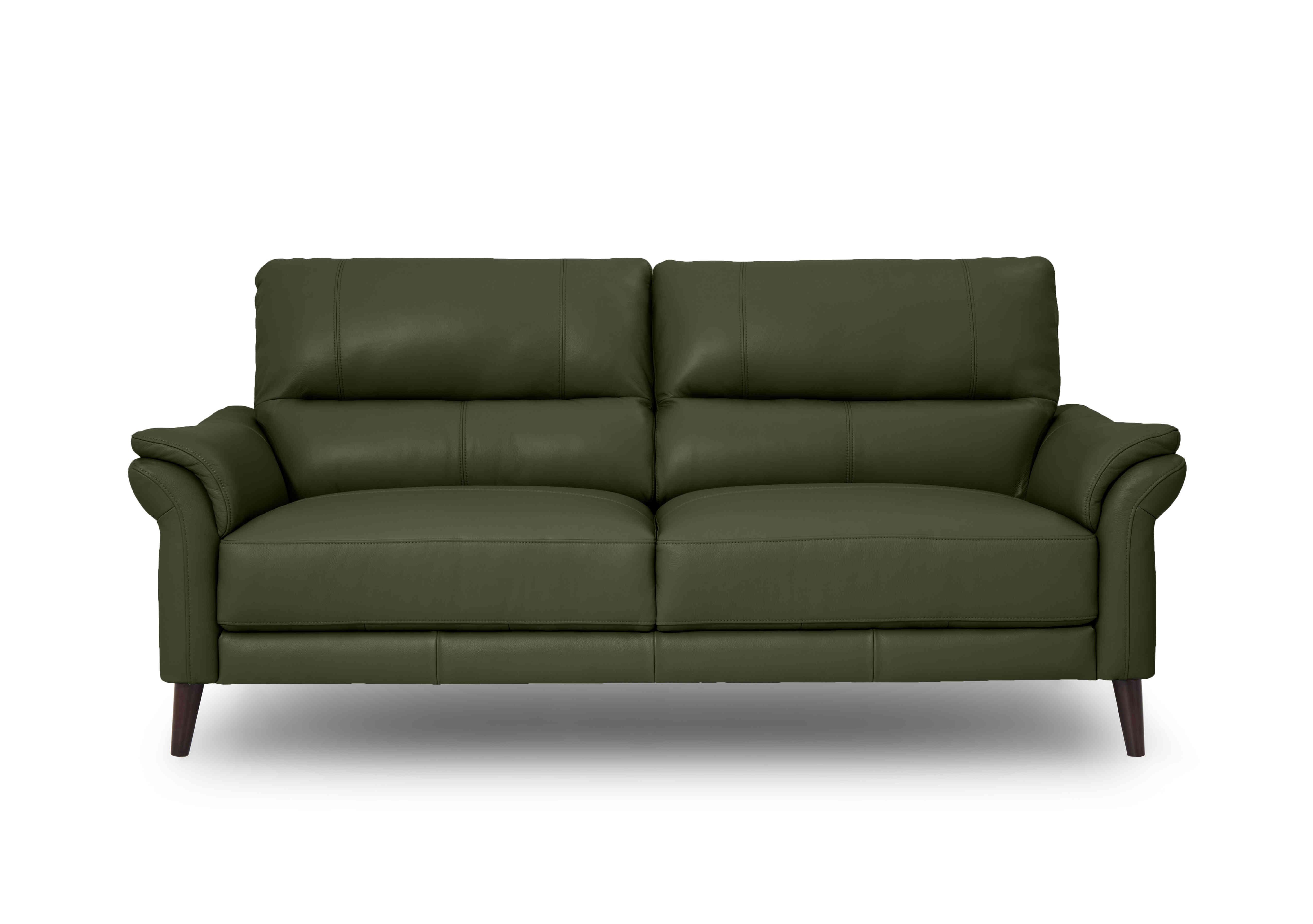 Winner 3 Seater Leather Sofa in Oslo Cat-40/10 Oslo Pine on Furniture Village