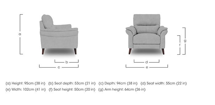 Winner Fabric Armchair in  on Furniture Village