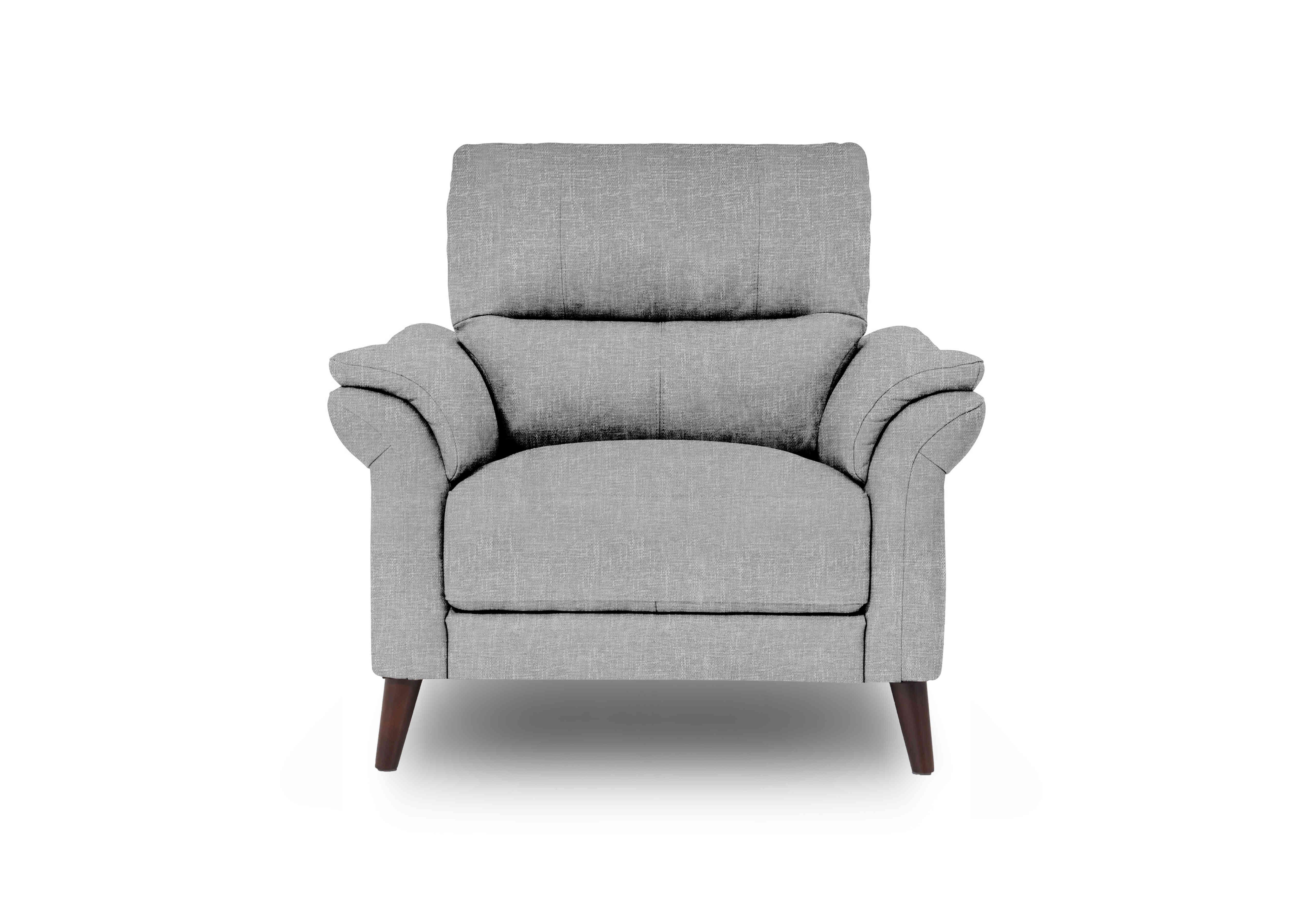 Winner Fabric Armchair in Anivia 11445 Light Grey on Furniture Village
