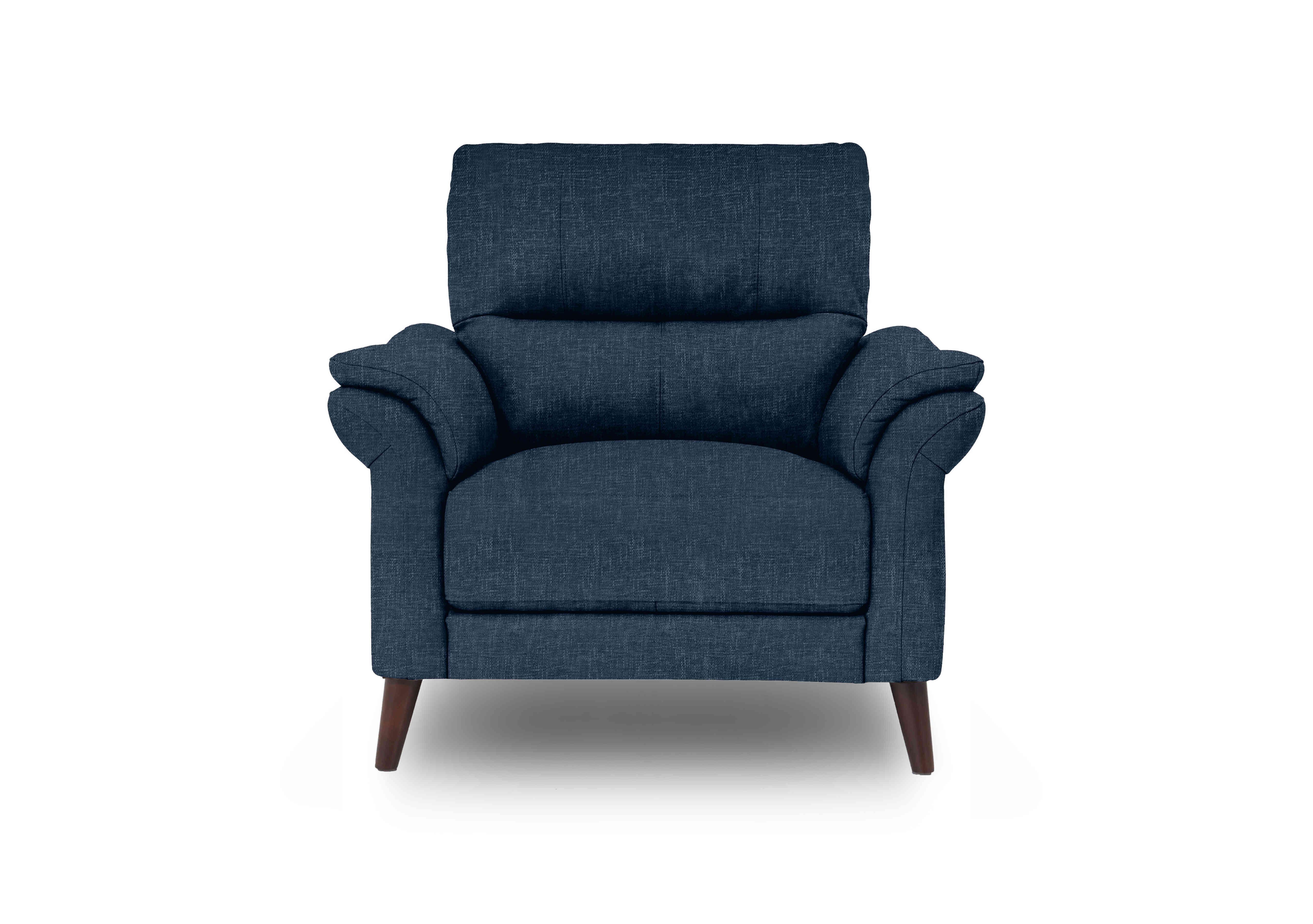 Winner Fabric Armchair in Anivia 15045 Blue on Furniture Village