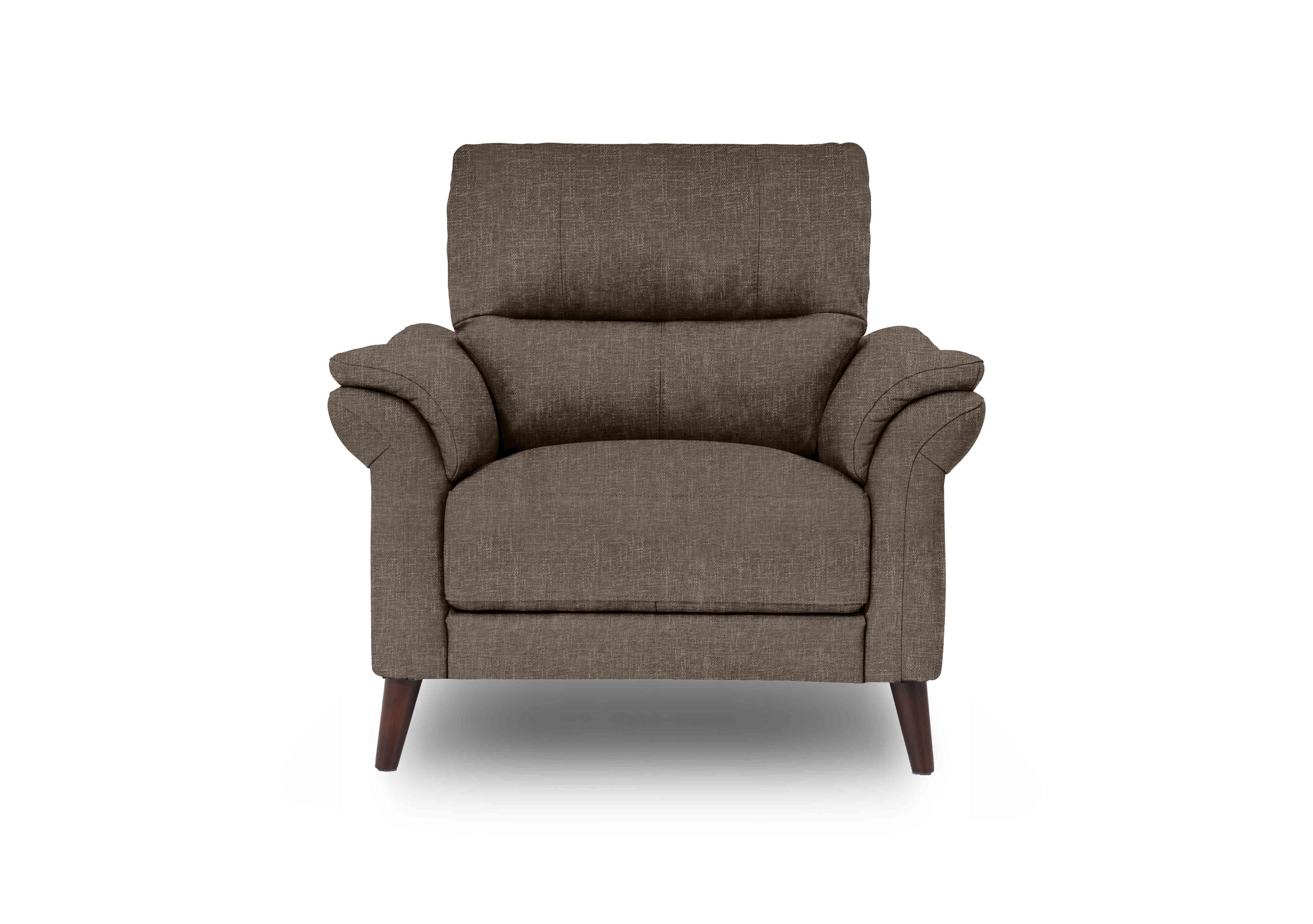 Winner Fabric Armchair in Anivia 15445 Brown on Furniture Village