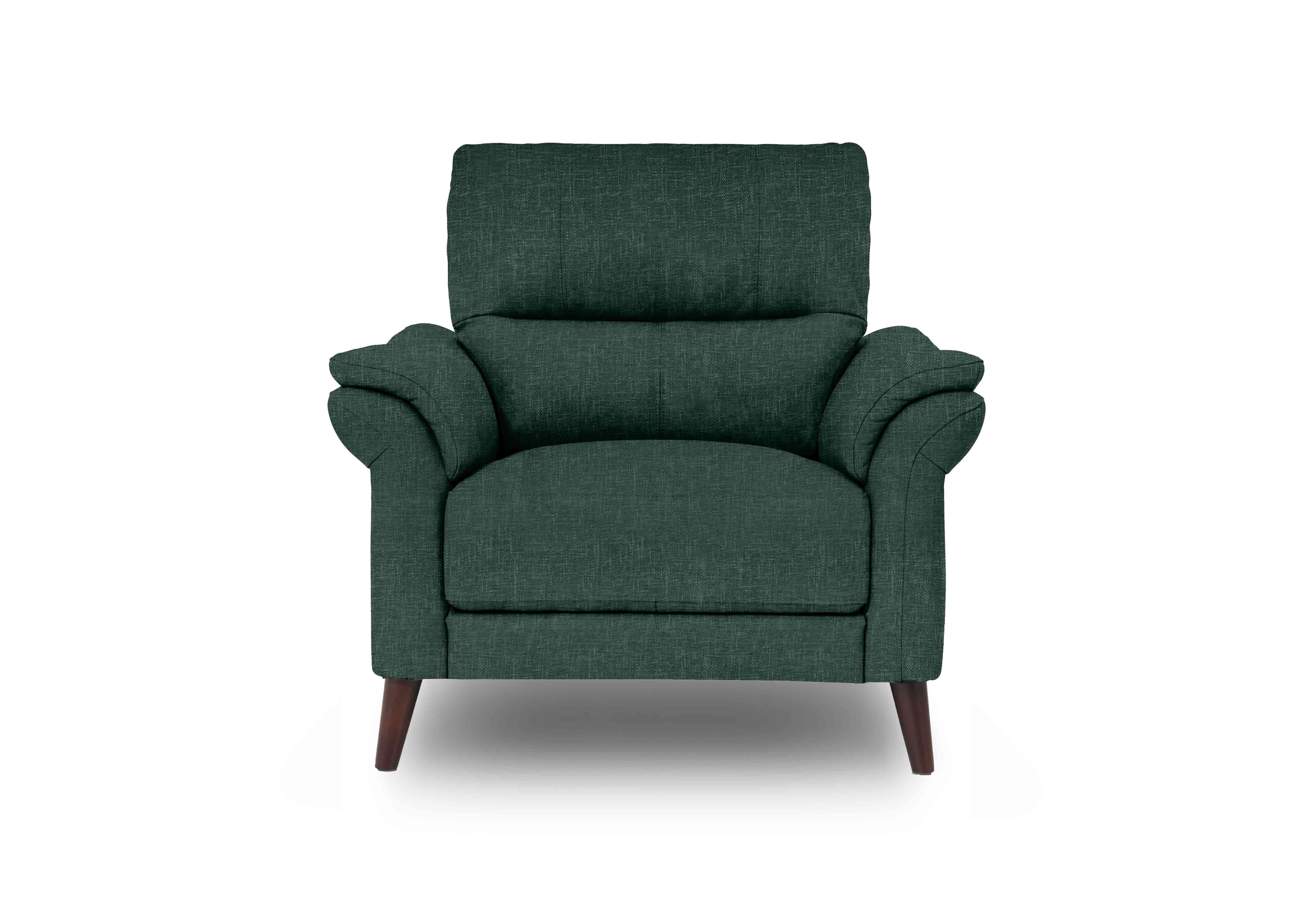 Winner Fabric Armchair in Anivia 19445 Green on Furniture Village