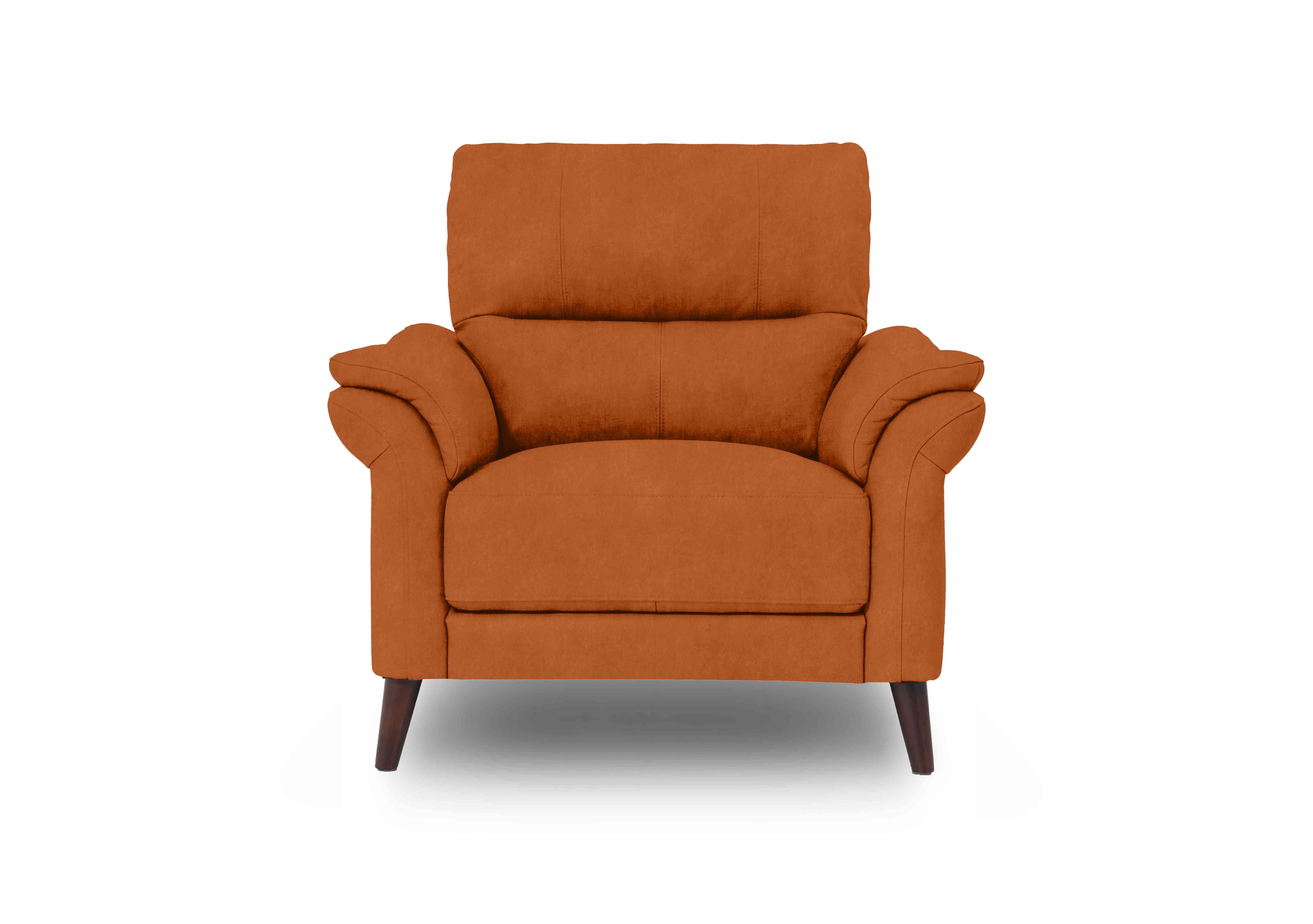 Winner Fabric Armchair in Dexter 43509 Pumpkin on Furniture Village