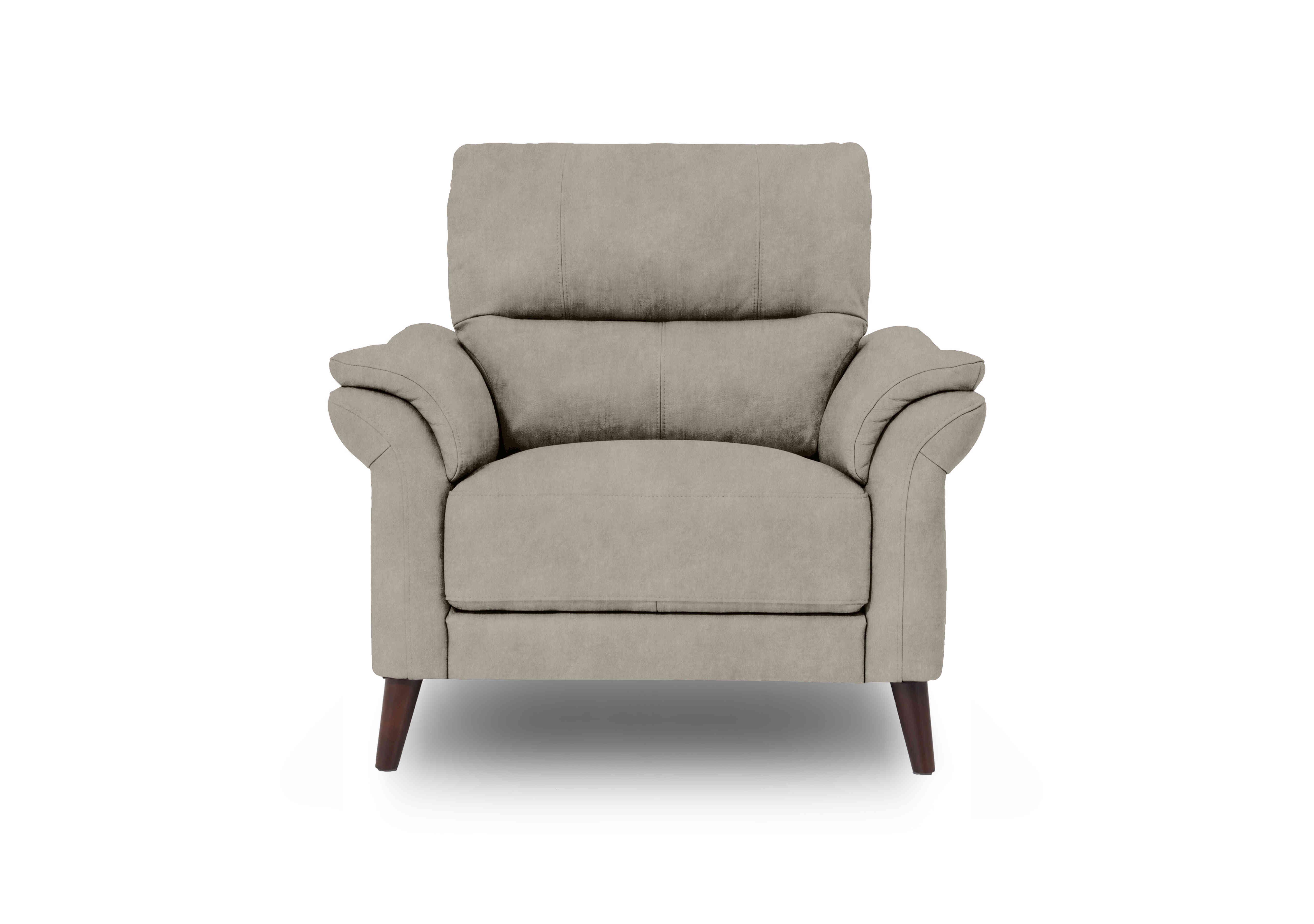 Winner Fabric Armchair in Marble 18177 Cream on Furniture Village