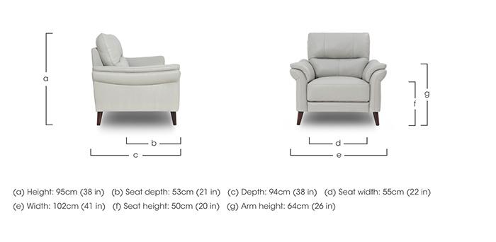 Winner Leather Armchair in  on Furniture Village