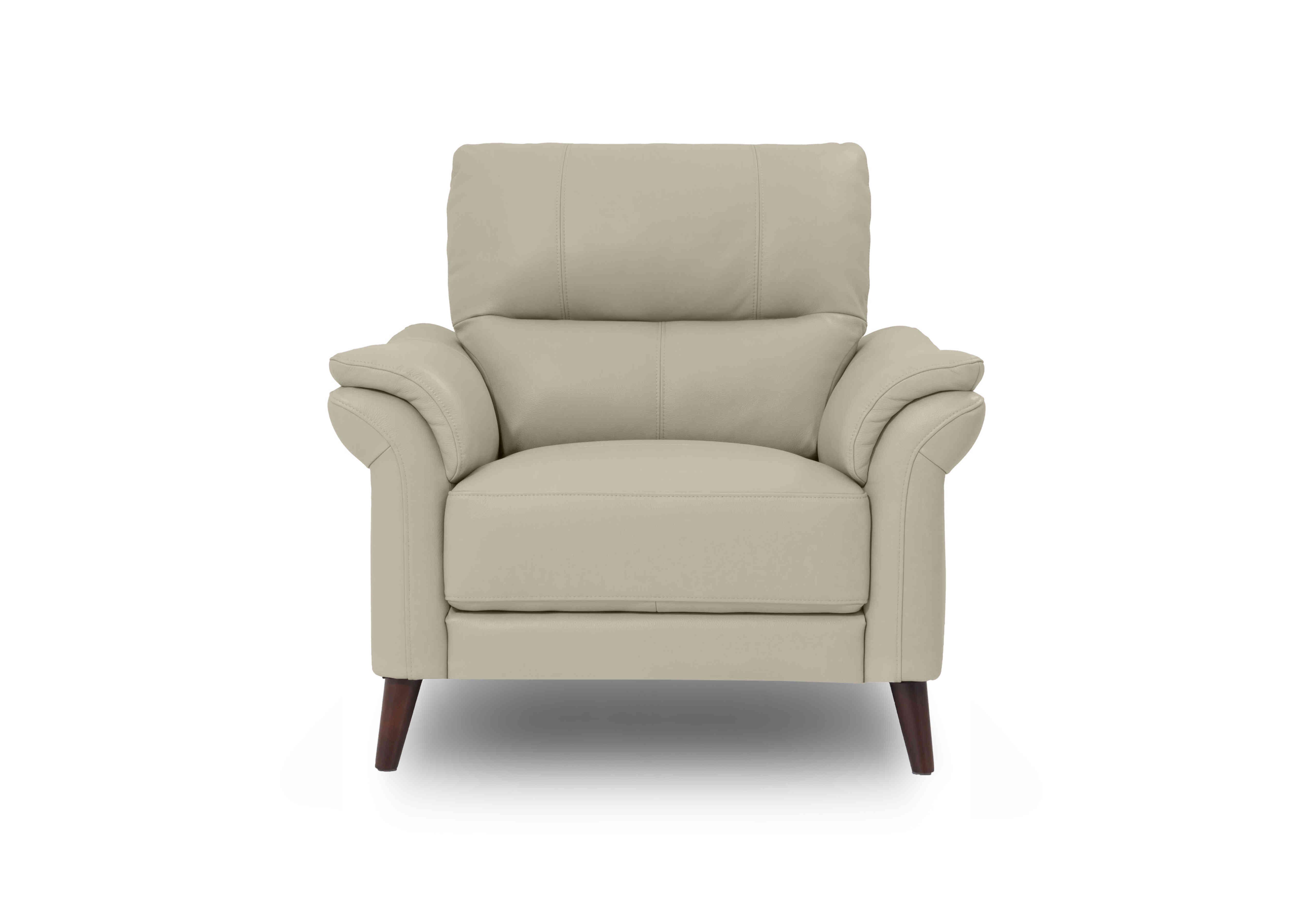 Winner Leather Armchair in Montana Cat-60/05 Bone China on Furniture Village
