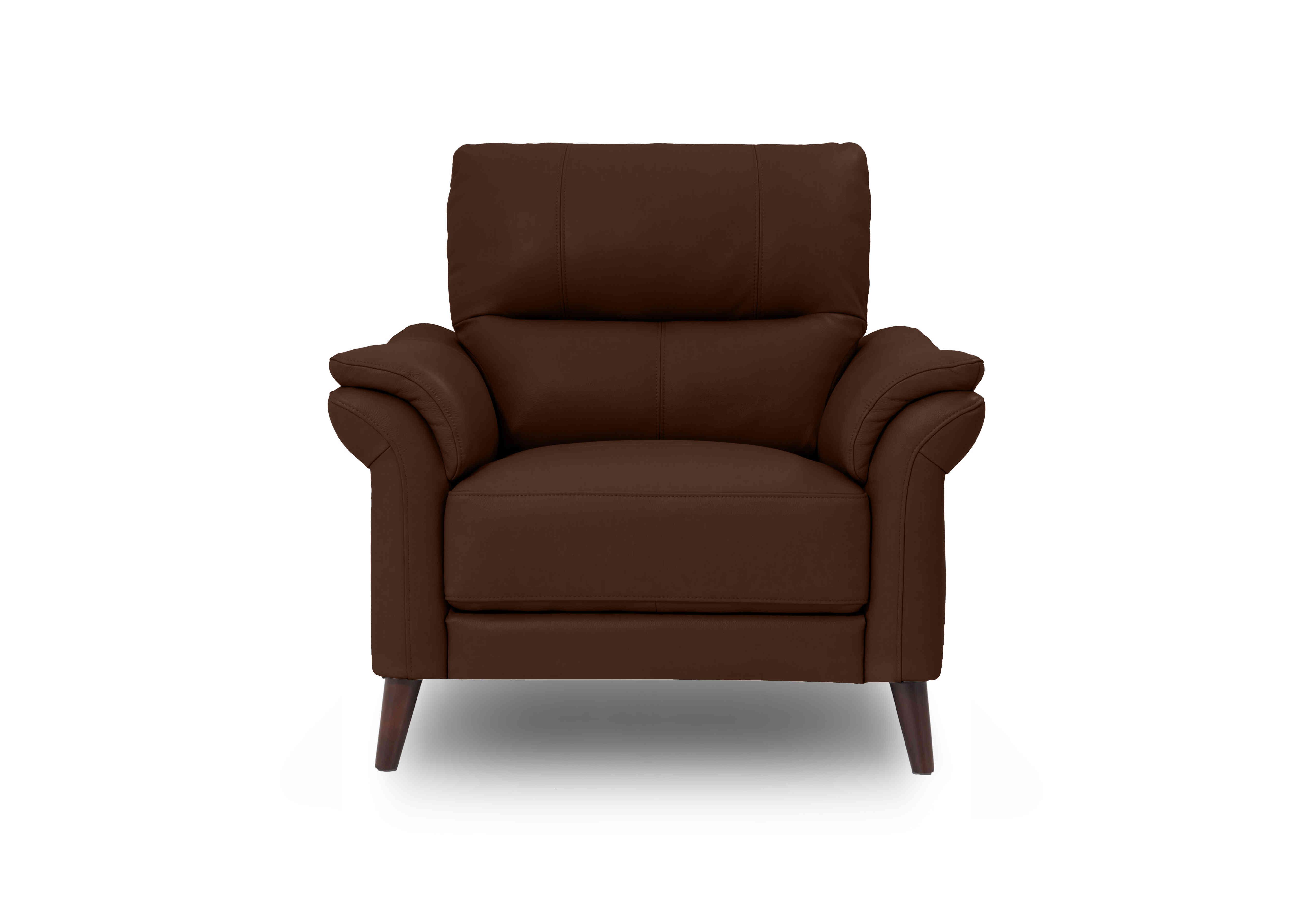 Winner Leather Armchair in Montana Cat-60/08 Chocolate on Furniture Village