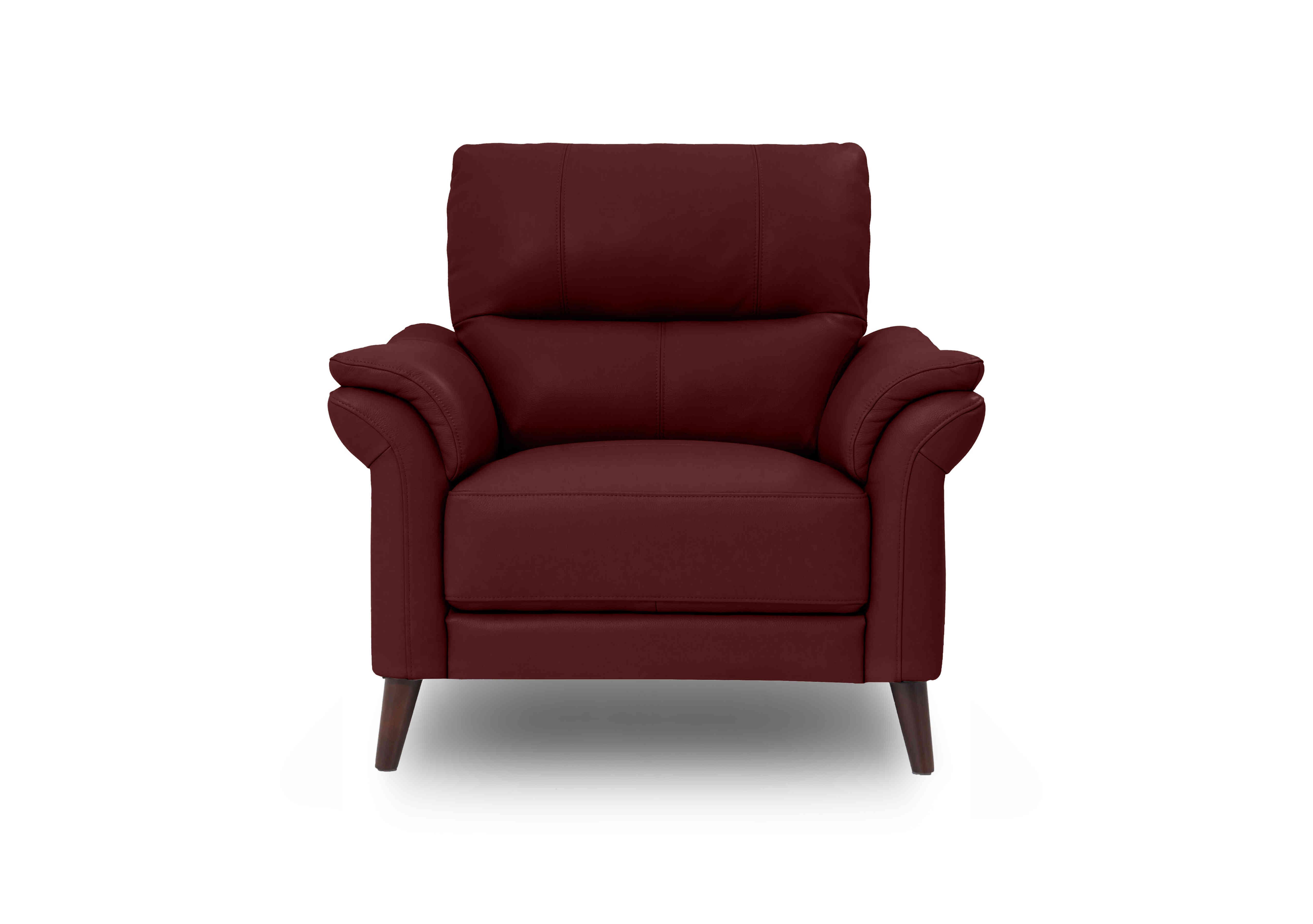 Winner Leather Armchair in Montana Cat-60/15 Ruby on Furniture Village
