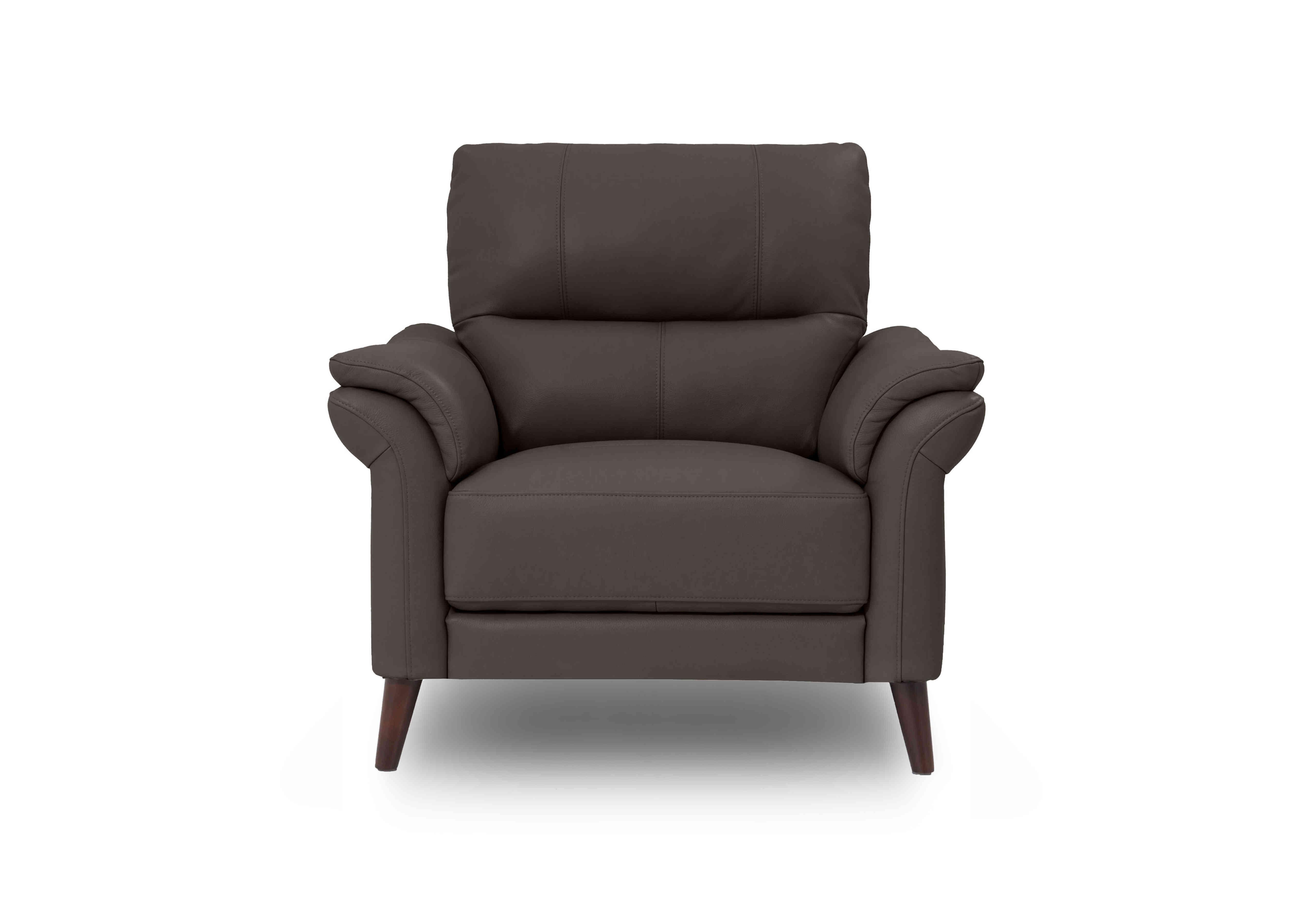 Winner Leather Armchair in Montana Cat-60/21 Storm on Furniture Village