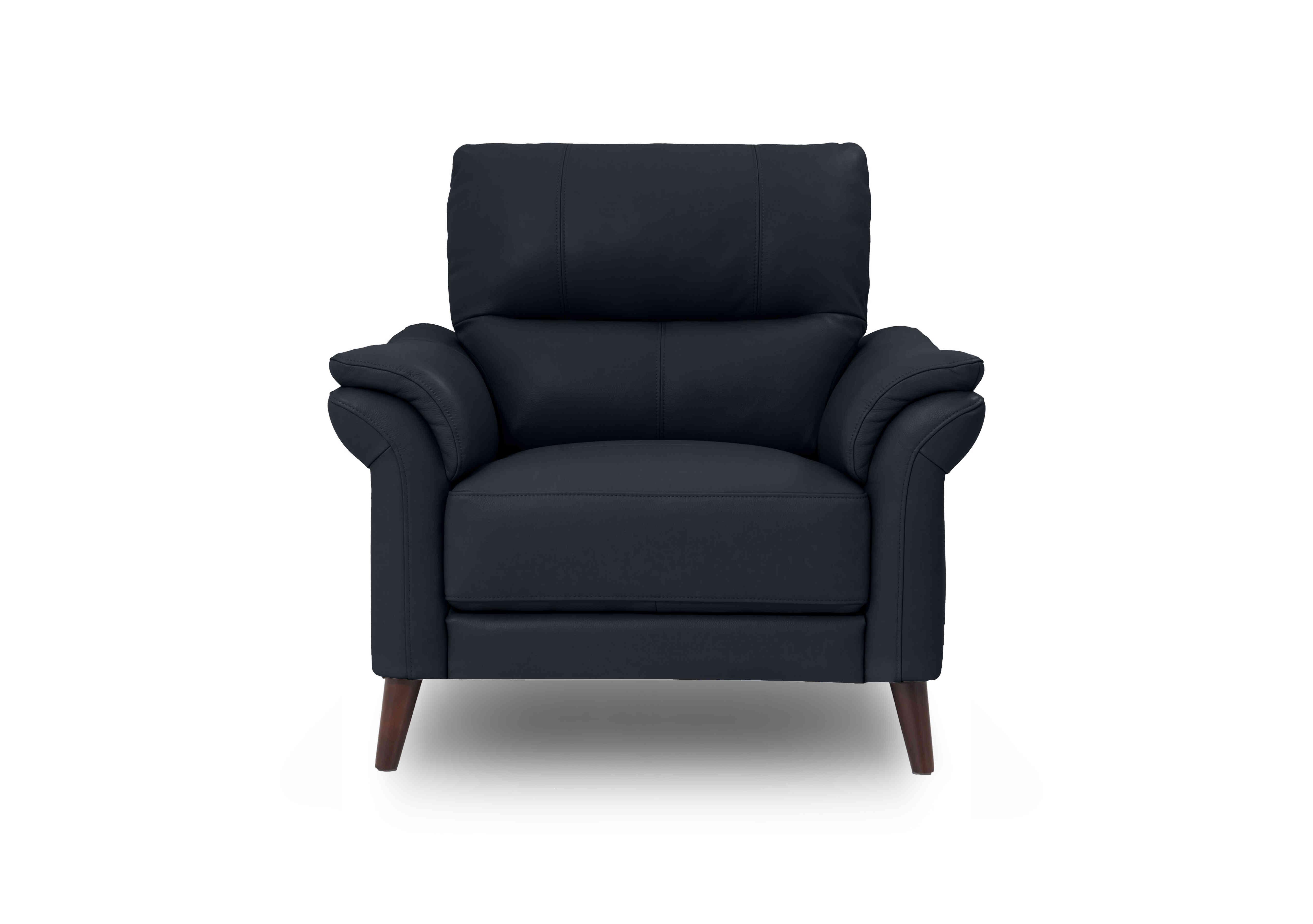Winner Leather Armchair in Montana Cat-60/24 Navy on Furniture Village