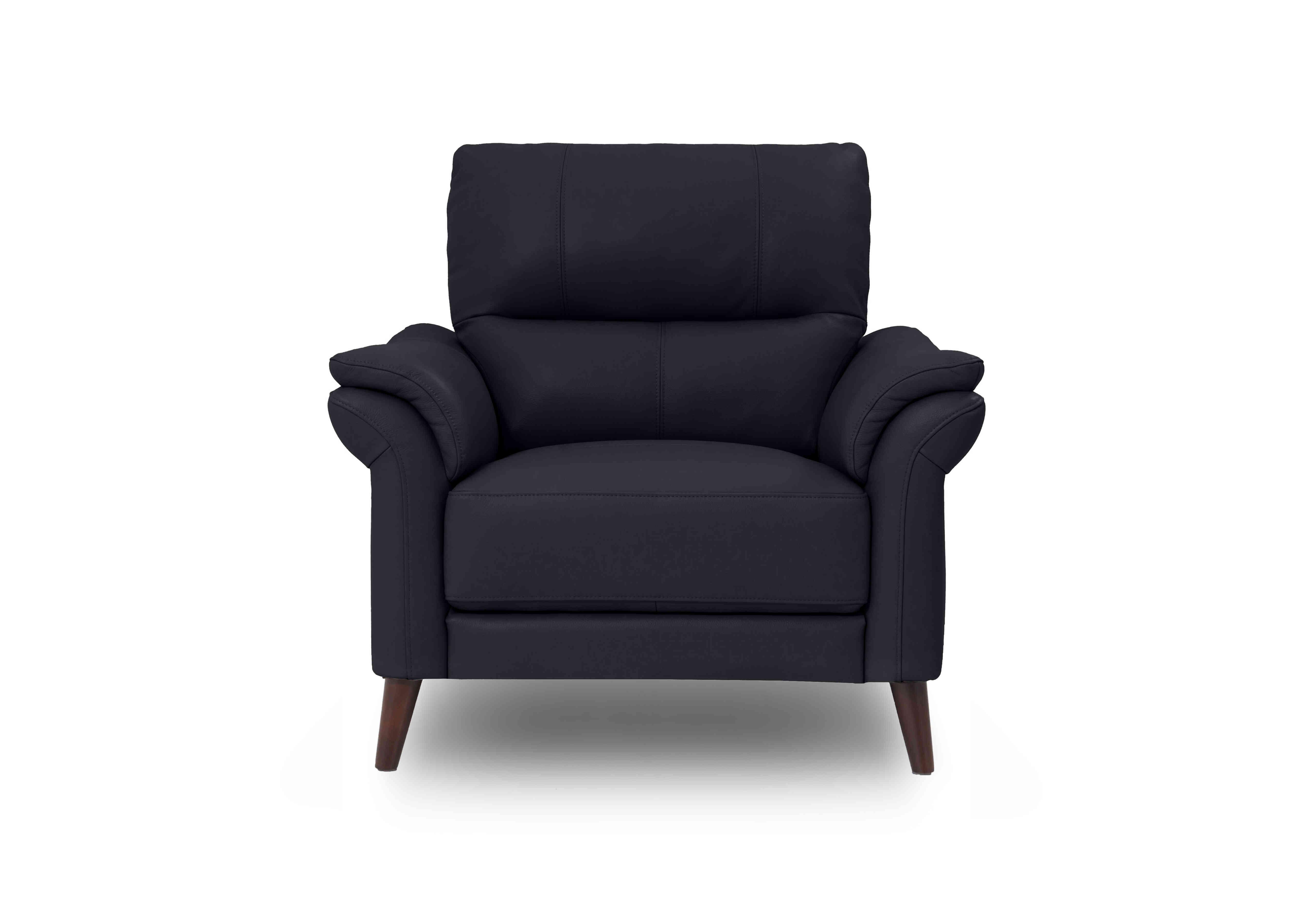 Winner Leather Armchair in Montanacat-60/18 Lavender Grey on Furniture Village