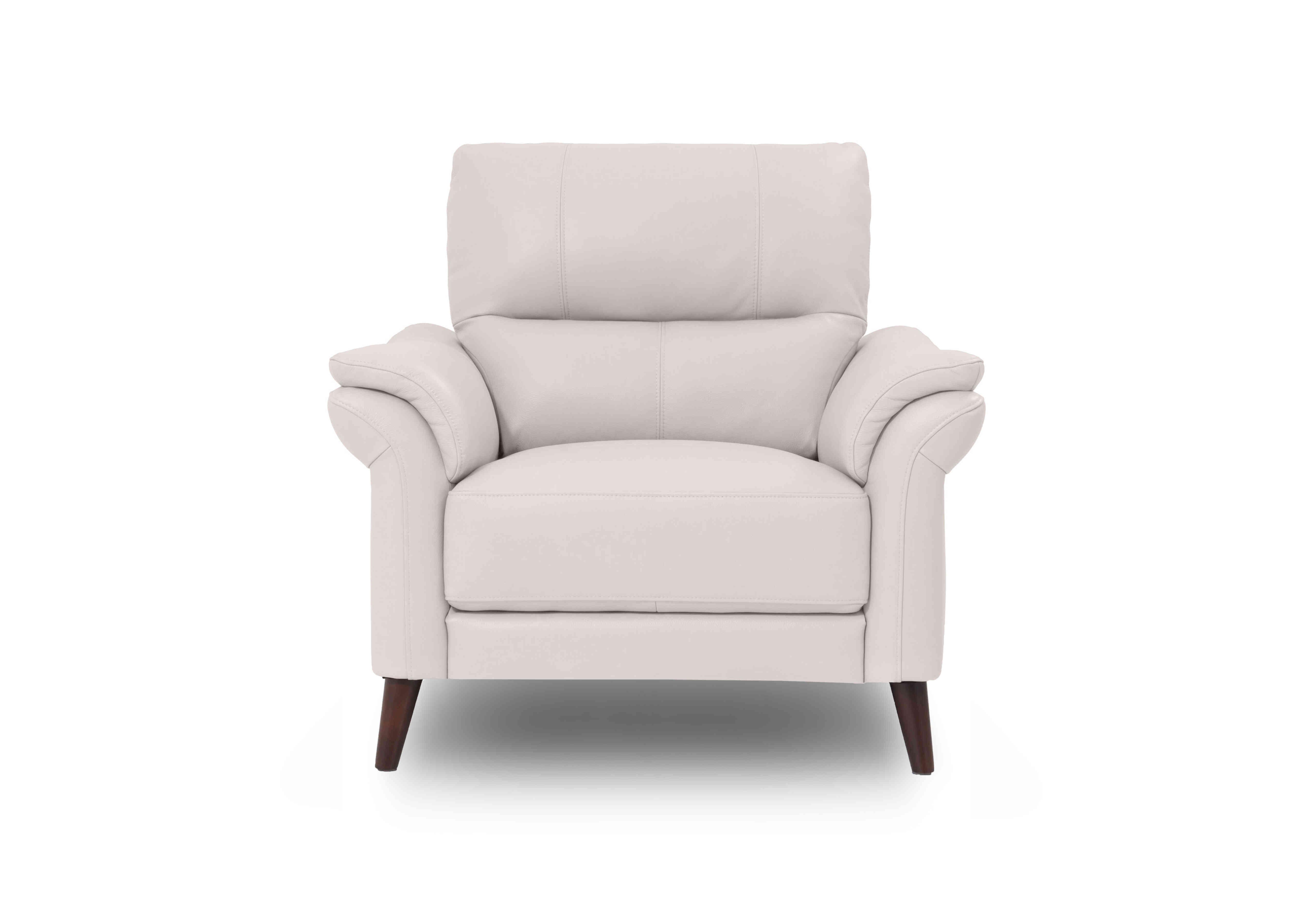 Winner Leather Armchair in Oslo Cat-40/13 Cotton on Furniture Village